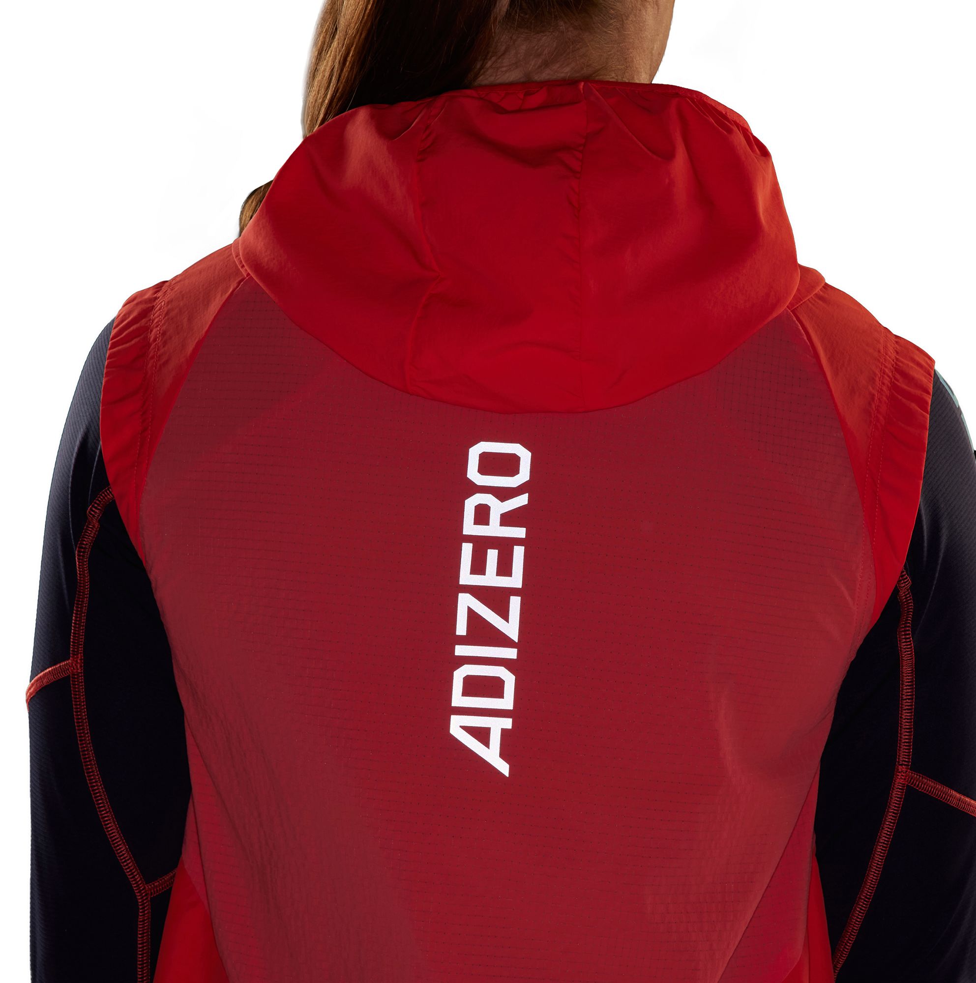 adidas Women's Adizero Half-Zip Running Vest