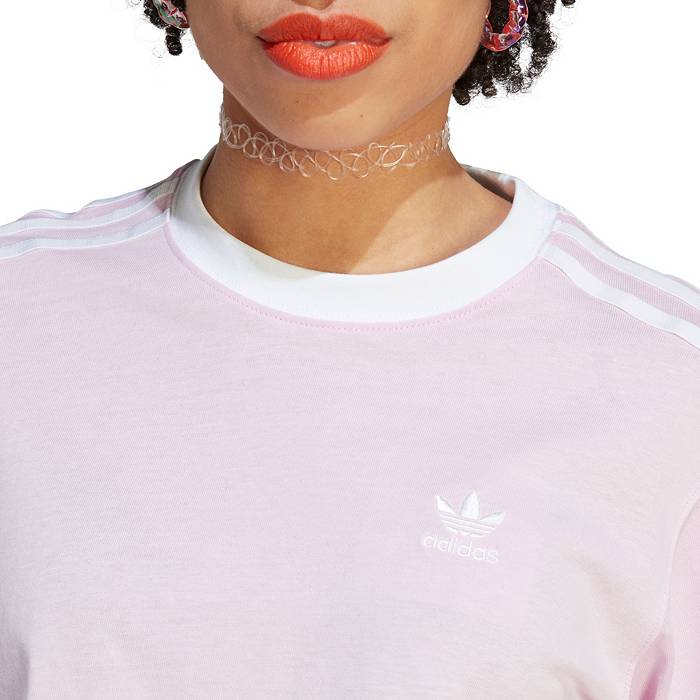 Adidas Originals Women's Trefoil Monogram Infill T-Shirt, Small, Orchid Fusion