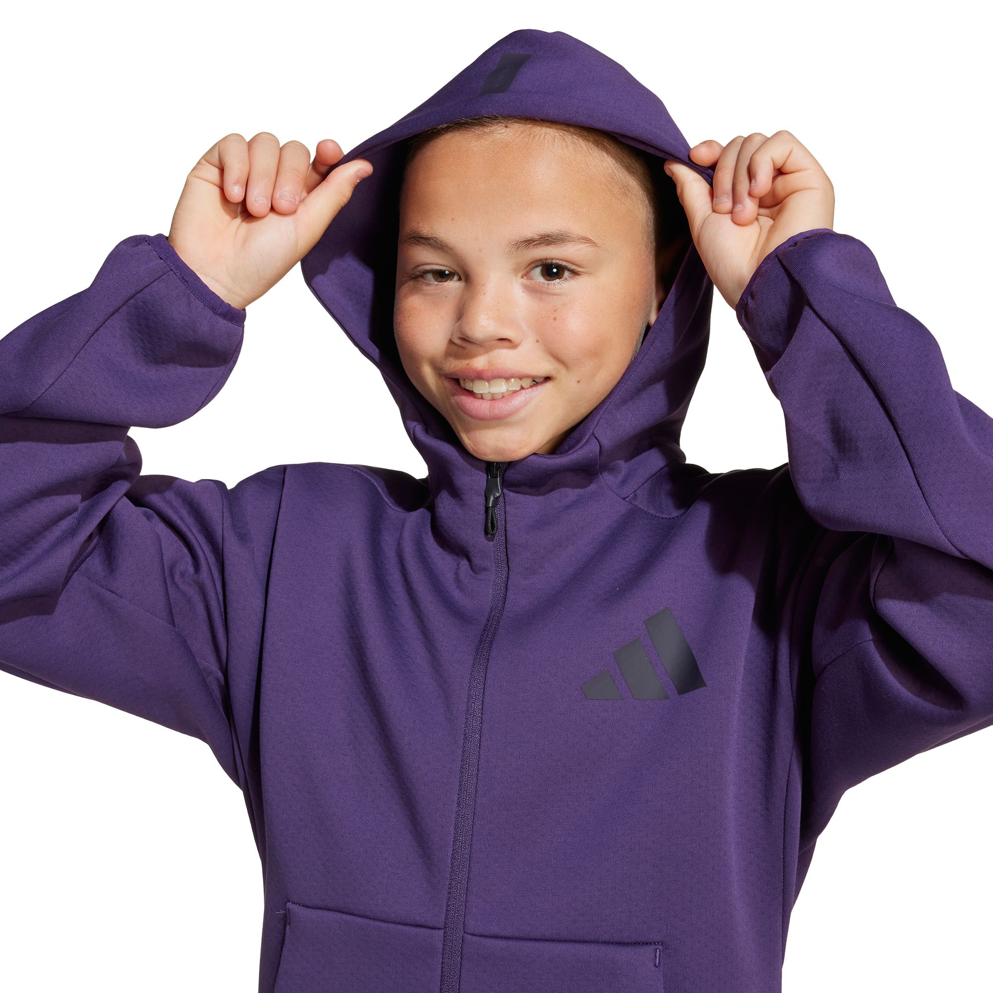 adidas Kids' Z.N.E. Full-Zip Hooded Track Jacket product image