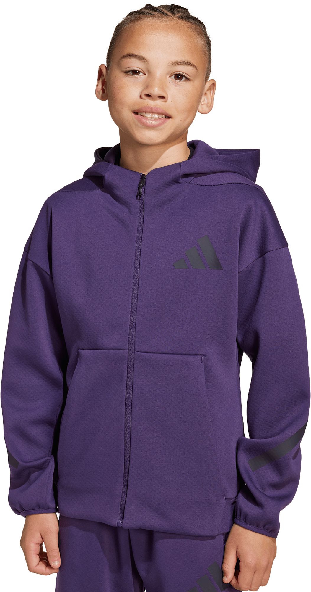 adidas Kids' Z.N.E. Full-Zip Hooded Track Jacket product image