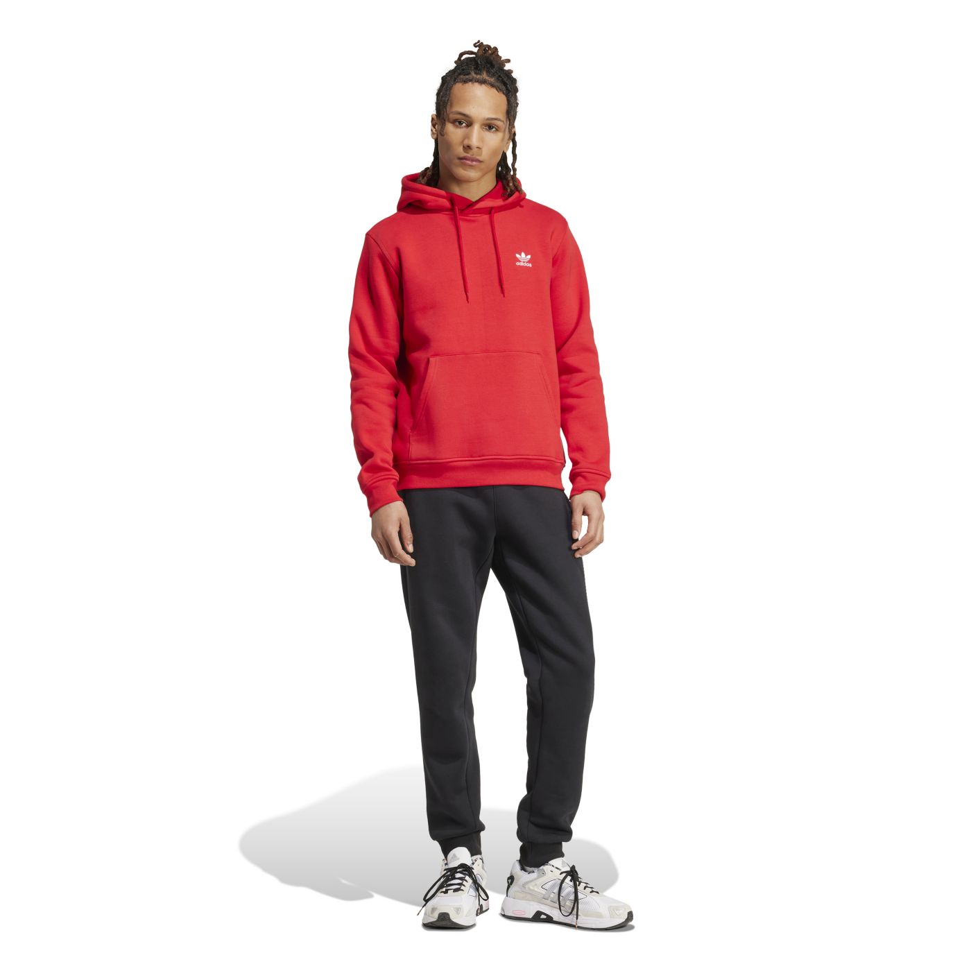 Adidas originals adicolor trefoil hoodie in black on sale