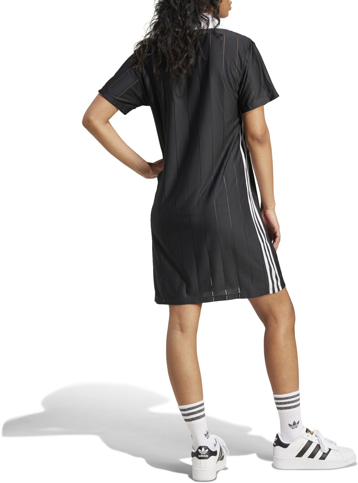 adidas Originals Women's Adicolor 3-Stripes Pinstripe Dress product image