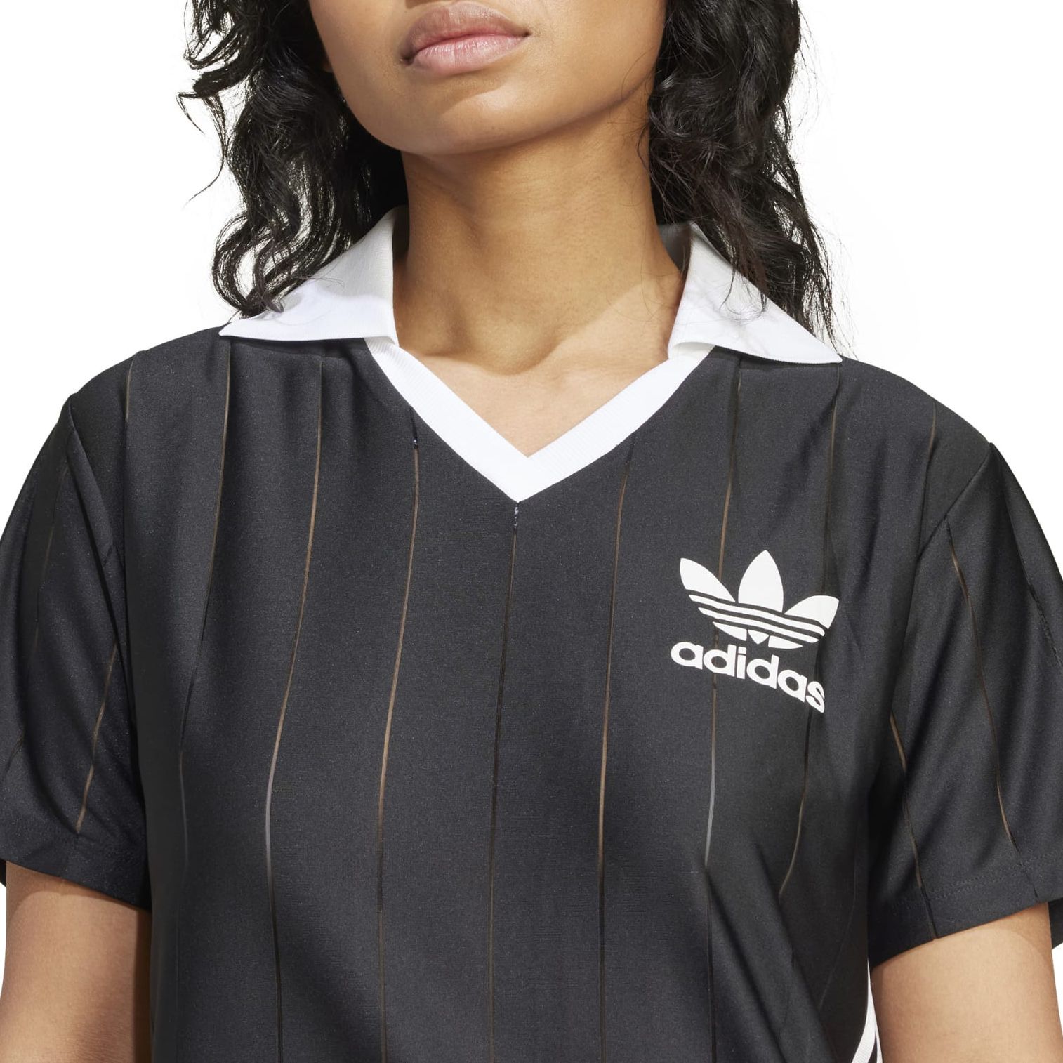 adidas Originals Women's Adicolor 3-Stripes Pinstripe Dress product image