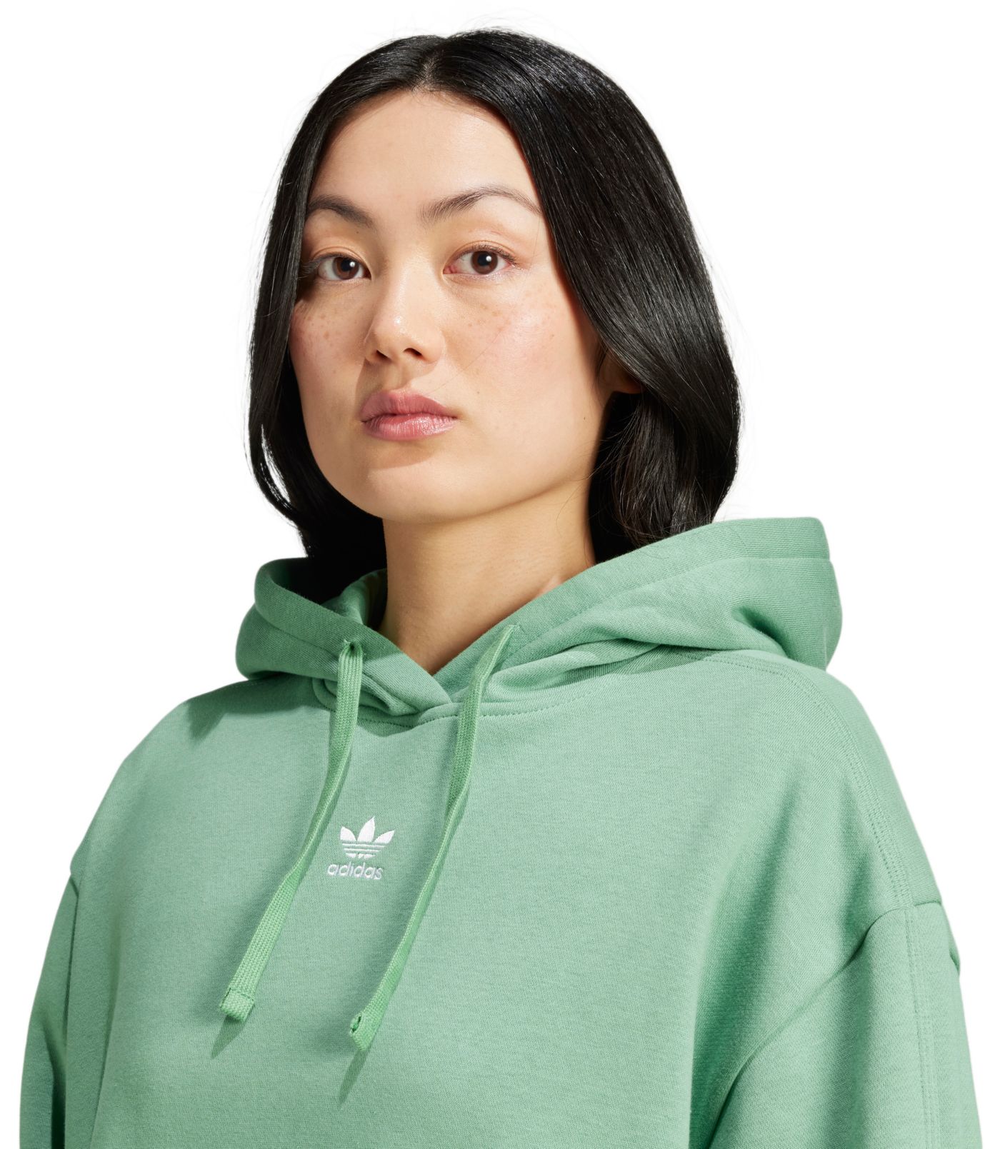 Adidas womens green hoodie hotsell