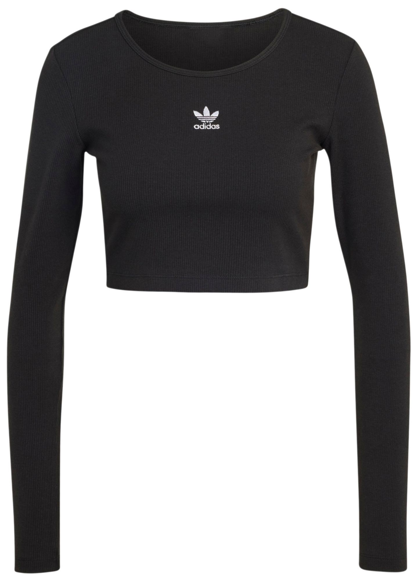 adidas Originals Women's Essentials Ribbed Cropped Long-Sleeve Top product image