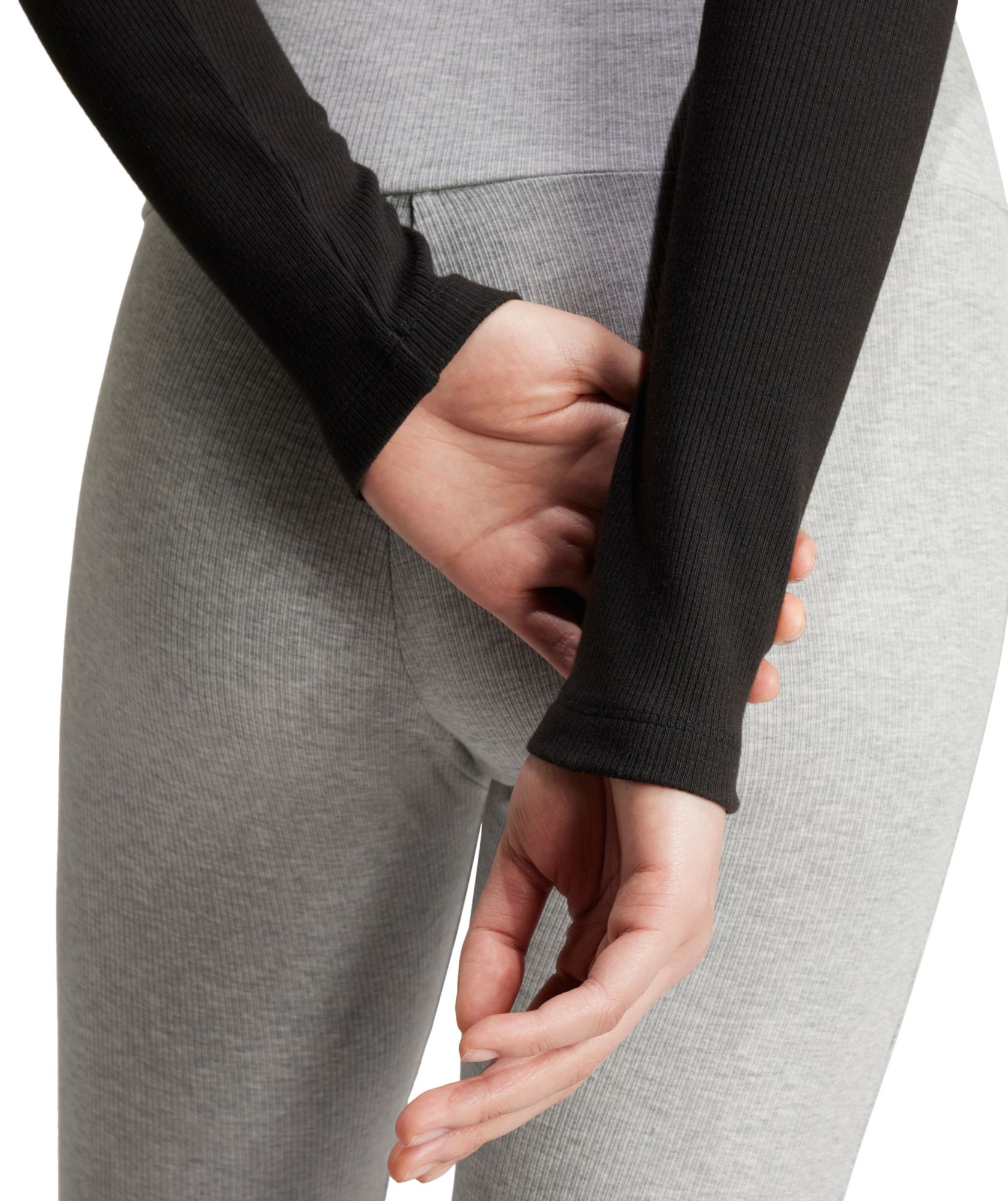 adidas Originals Women's Essentials Ribbed Cropped Long-Sleeve Top product image