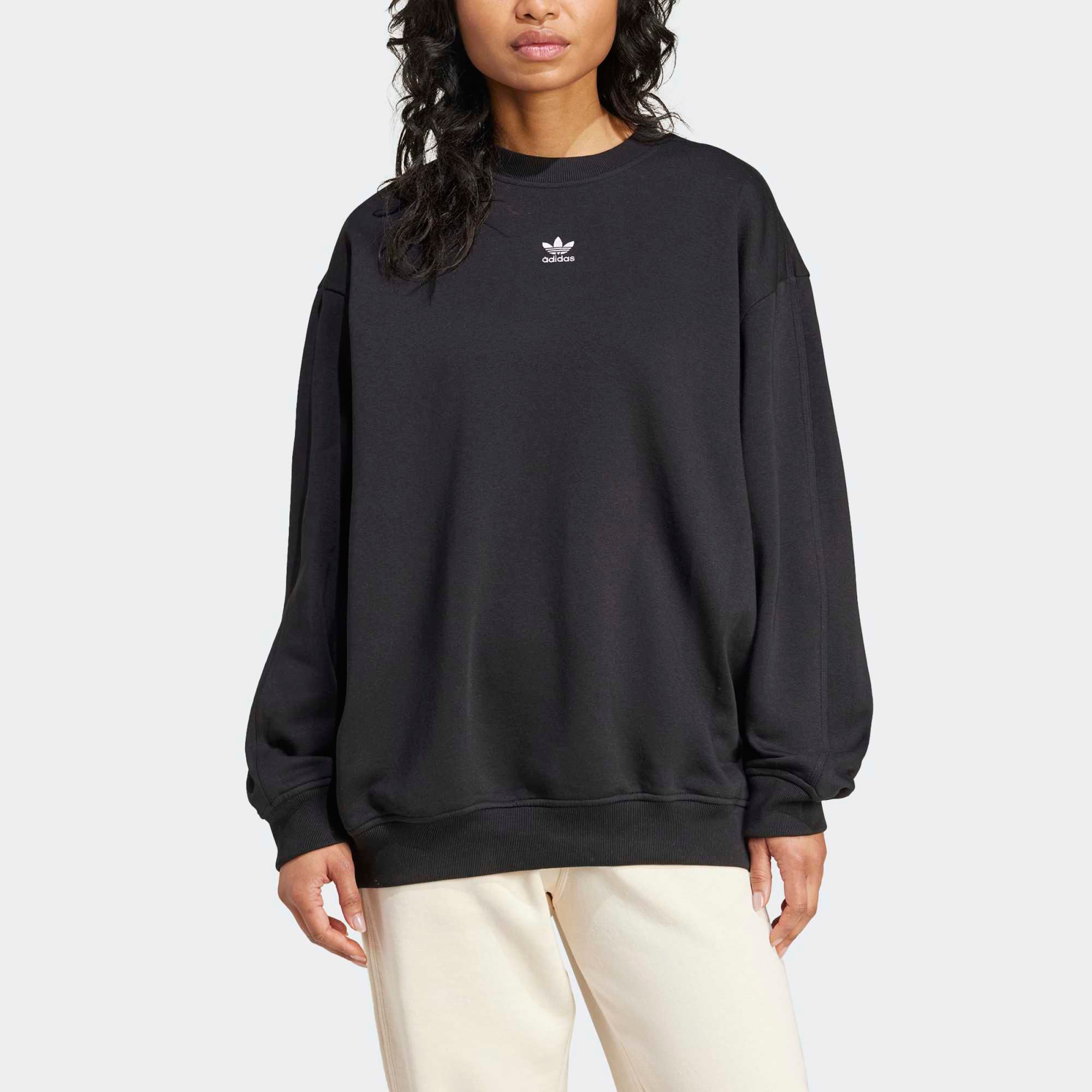 adidas Originals Women's Essentials Fleece Long Oversized Crew Sweatshirt product image