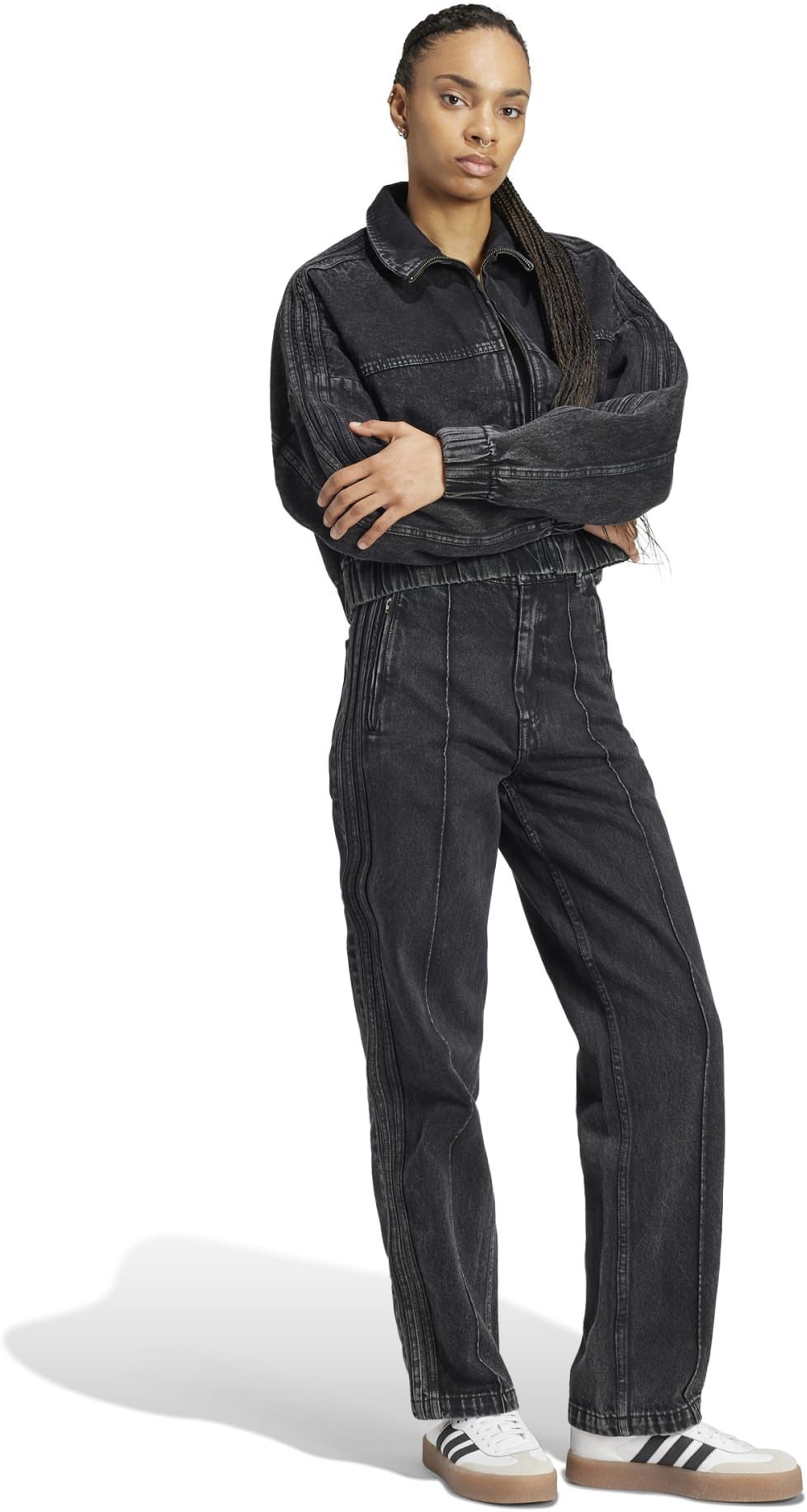 adidas Originals Women's Premium Essentials Denim Straight Leg Pants product image