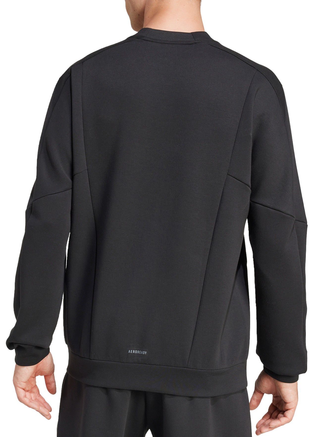 adidas Men's Designed For Training Knit Crewneck Sweatshirt product image