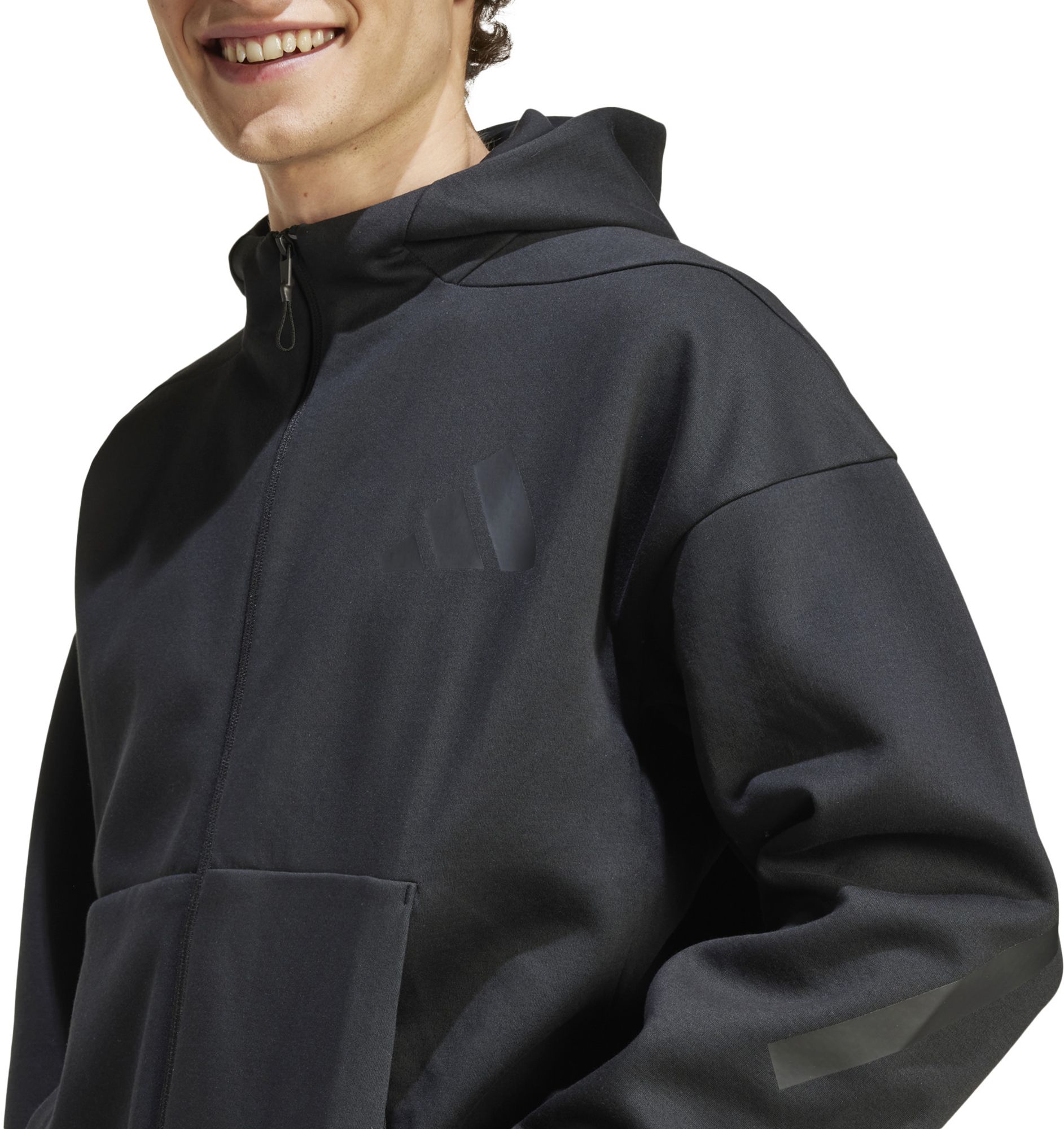 adidas Men's Z.N.E. Full-Zip Hooded Fleece Jacket product image