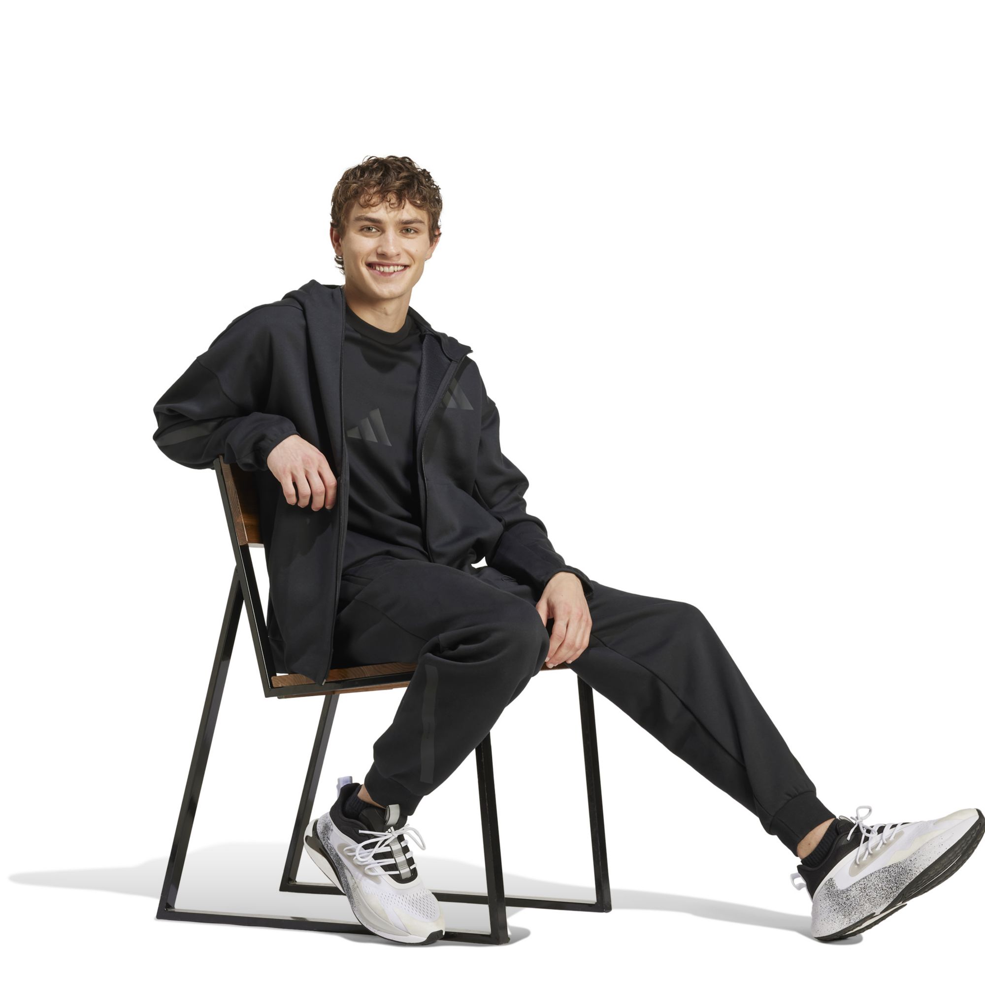 adidas Men's Z.N.E. Full-Zip Hooded Fleece Jacket product image