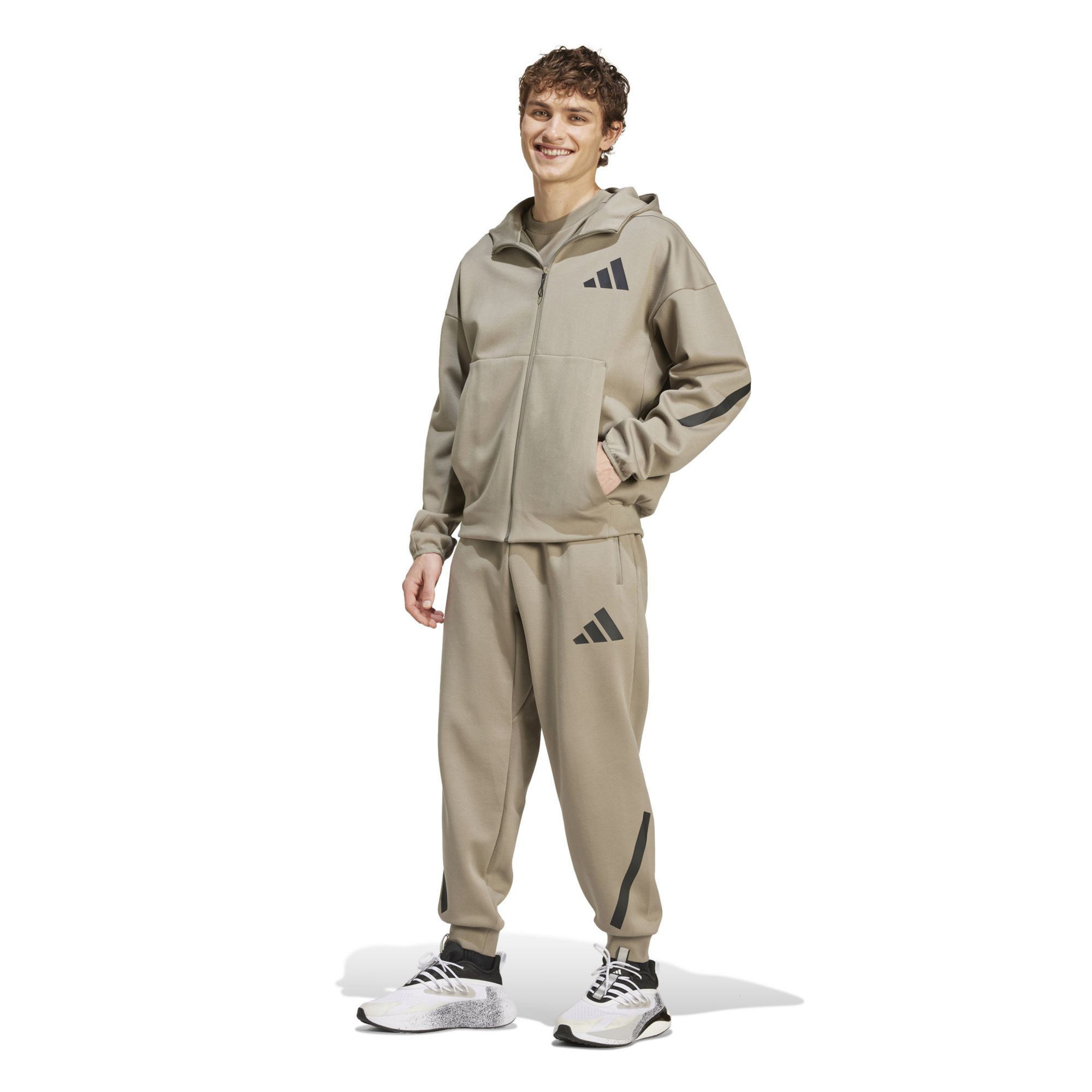 adidas Men's Z.N.E. Full-Zip Hooded Fleece Jacket product image