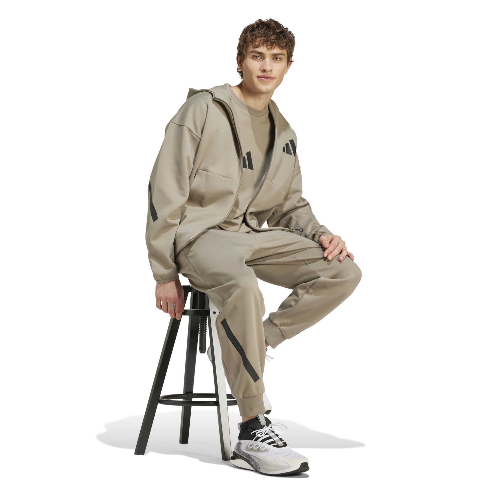 adidas Men's Z.N.E. Full-Zip Hooded Fleece Jacket product image