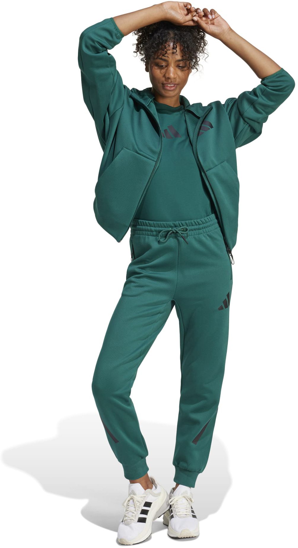 adidas Women's Z.N.E. Full-Zip Hooded Fleece Jacket product image