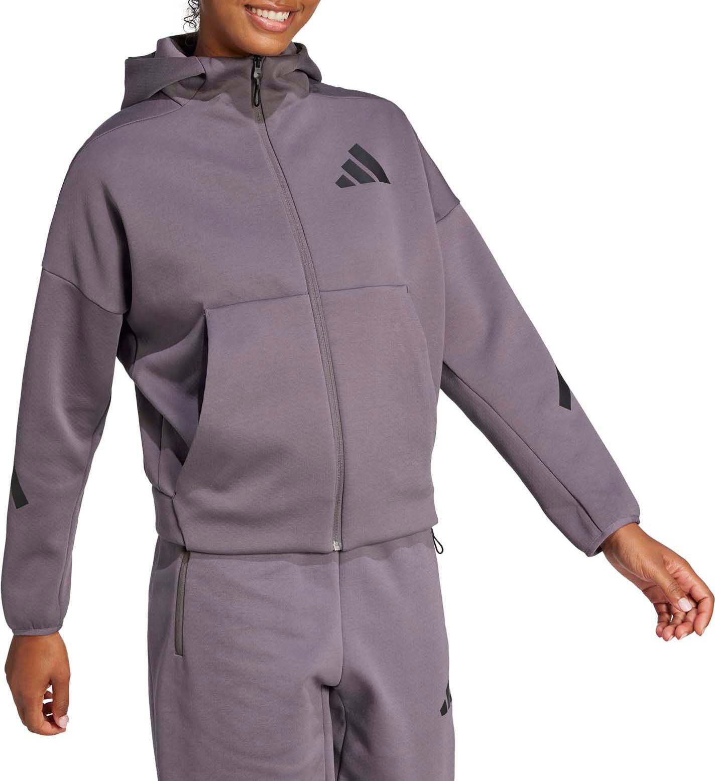 adidas Women's Z.N.E. Full-Zip Hooded Fleece Jacket product image