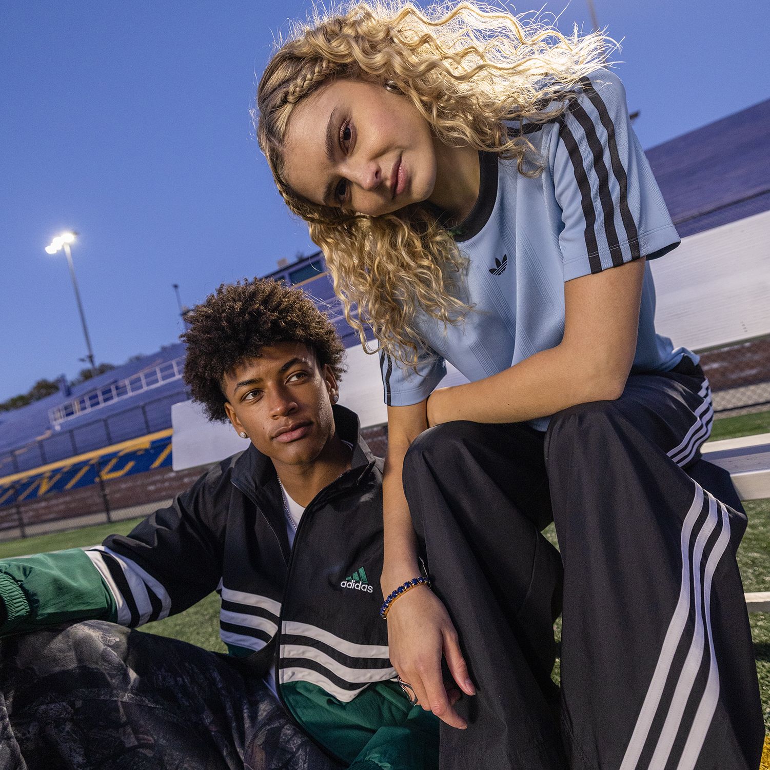 adidas Originals Women's Adicolor Football Jacquard T-Shirt product image