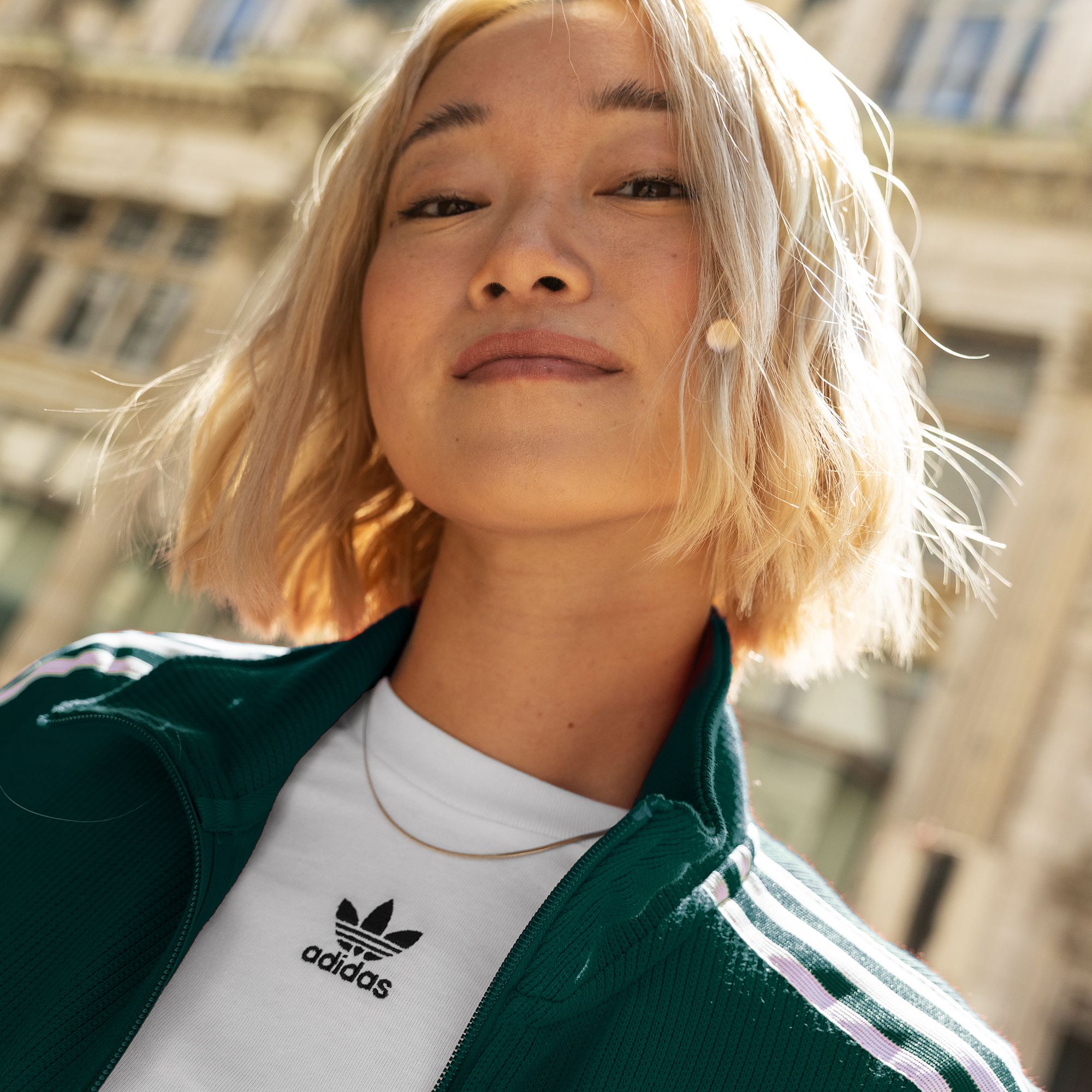 adidas Originals Women's Adicolor 3-Stripes Slim Knit Track Top product image