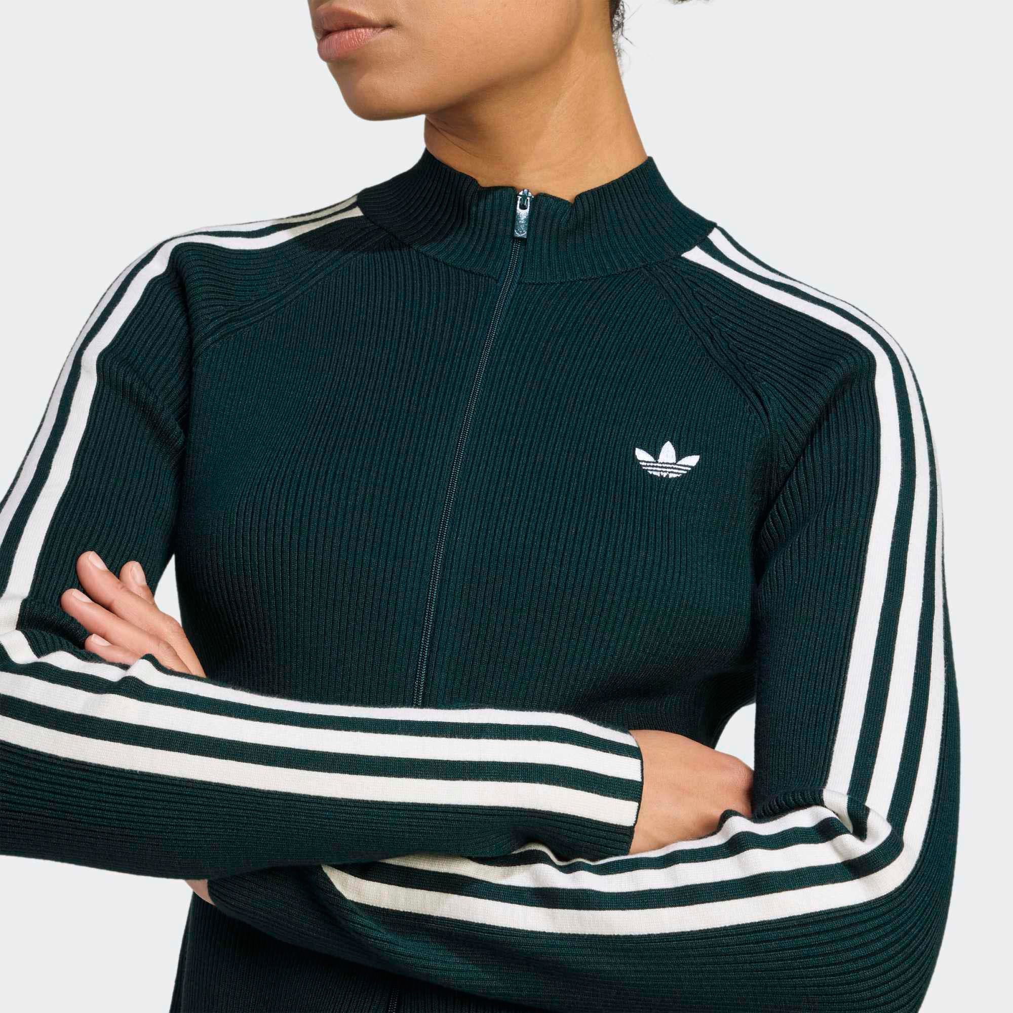 adidas Originals Women's Adicolor 3-Stripes Slim Knit Track Top product image