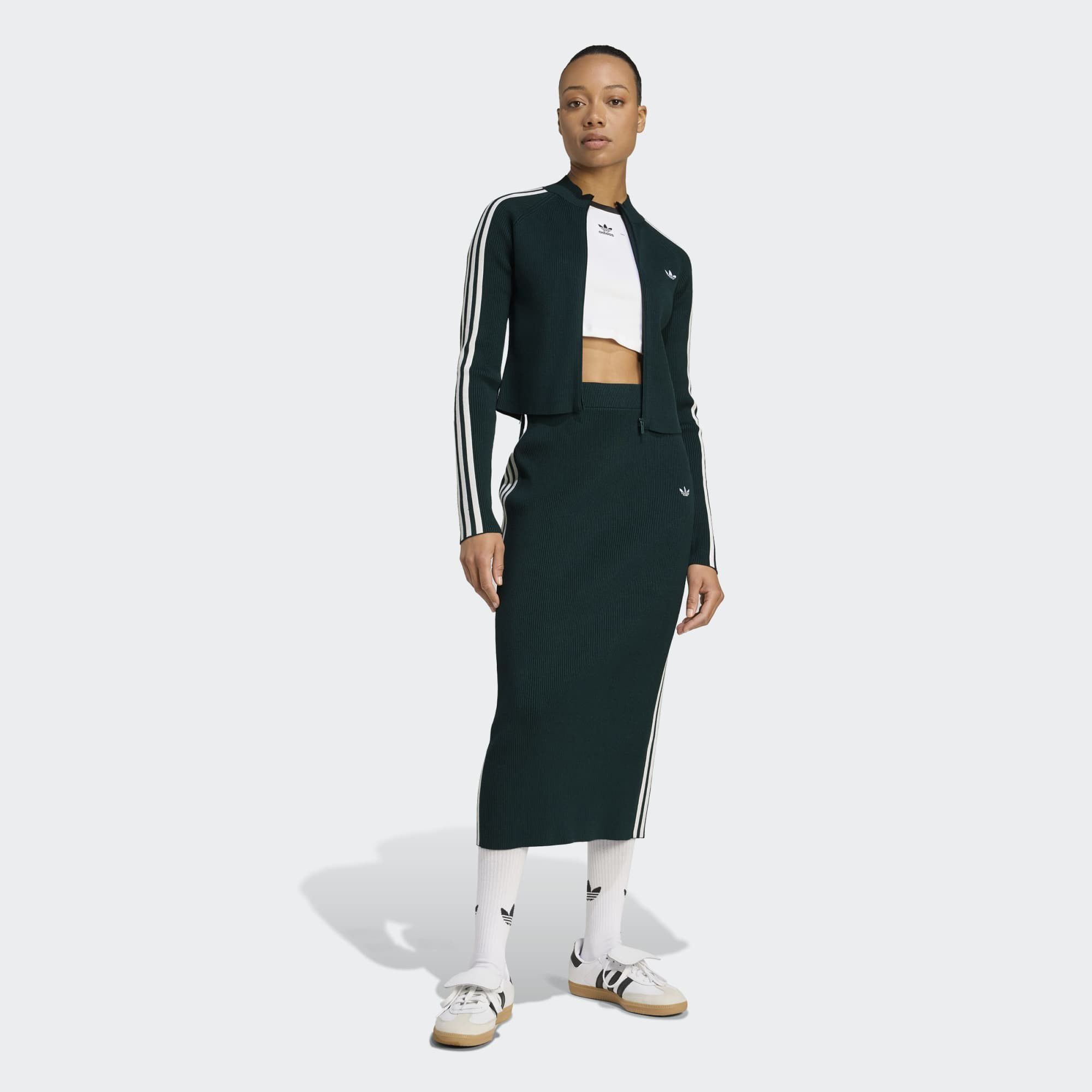 adidas Originals Women's Adicolor 3-Stripes Slim Knit Track Top product image