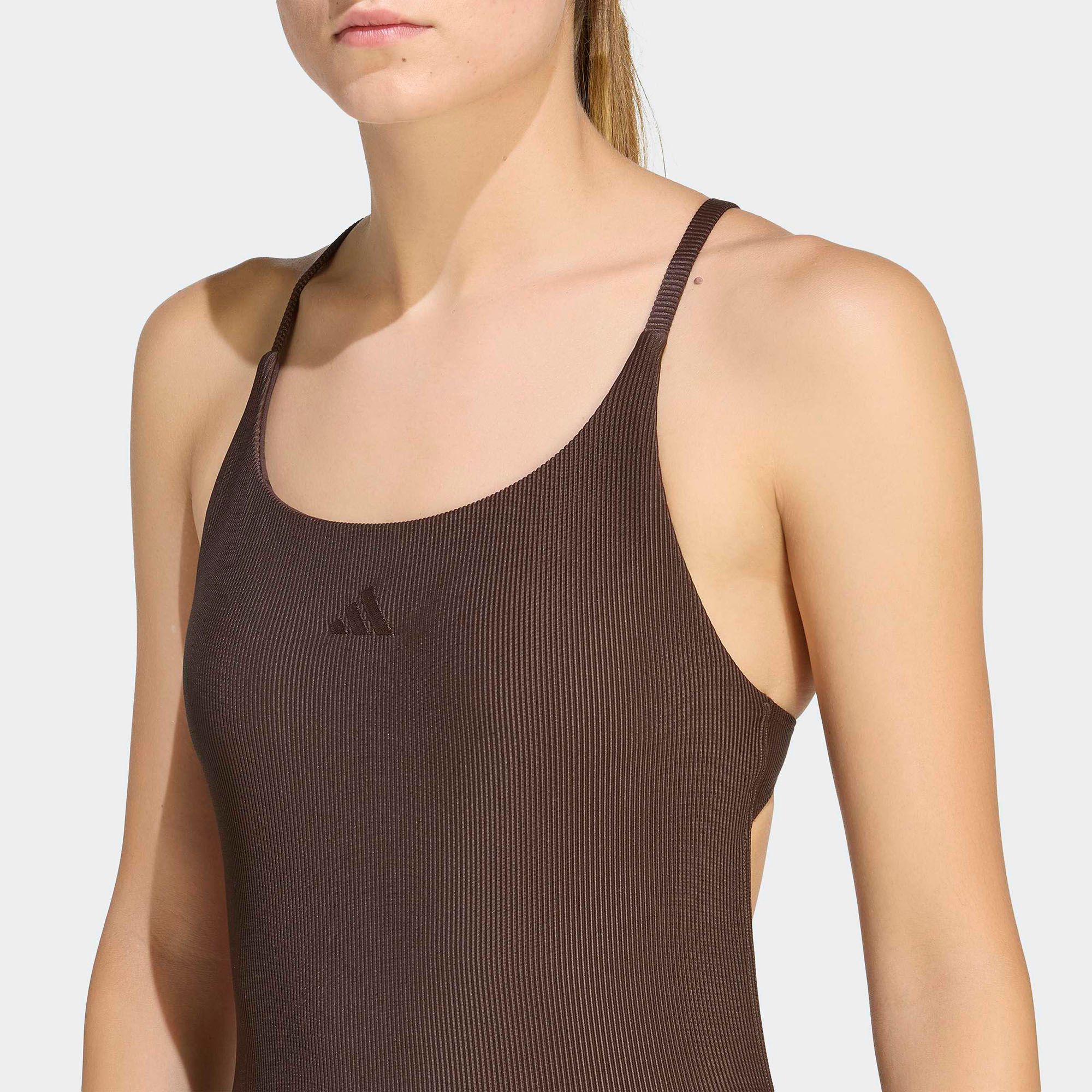 adidas Women's Iconisea Ribbed Padded Thin Straps Swimsuit product image