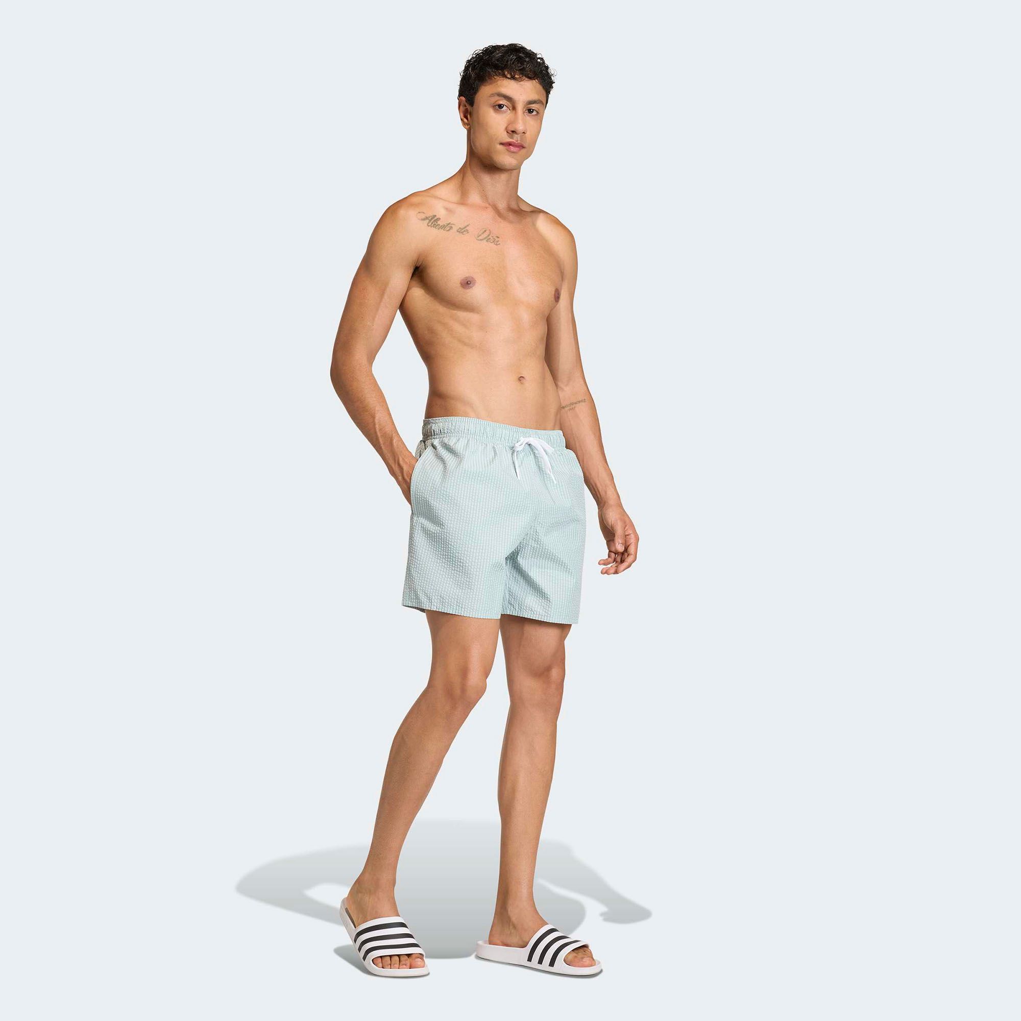 adidas Men's Seersucker Stripy Swim 5" Swim Trunks product image