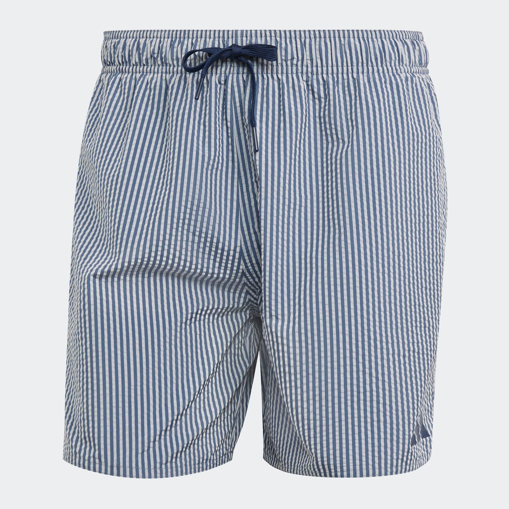 adidas Men's Seersucker Stripy Swim 5-Inch Shorts product image