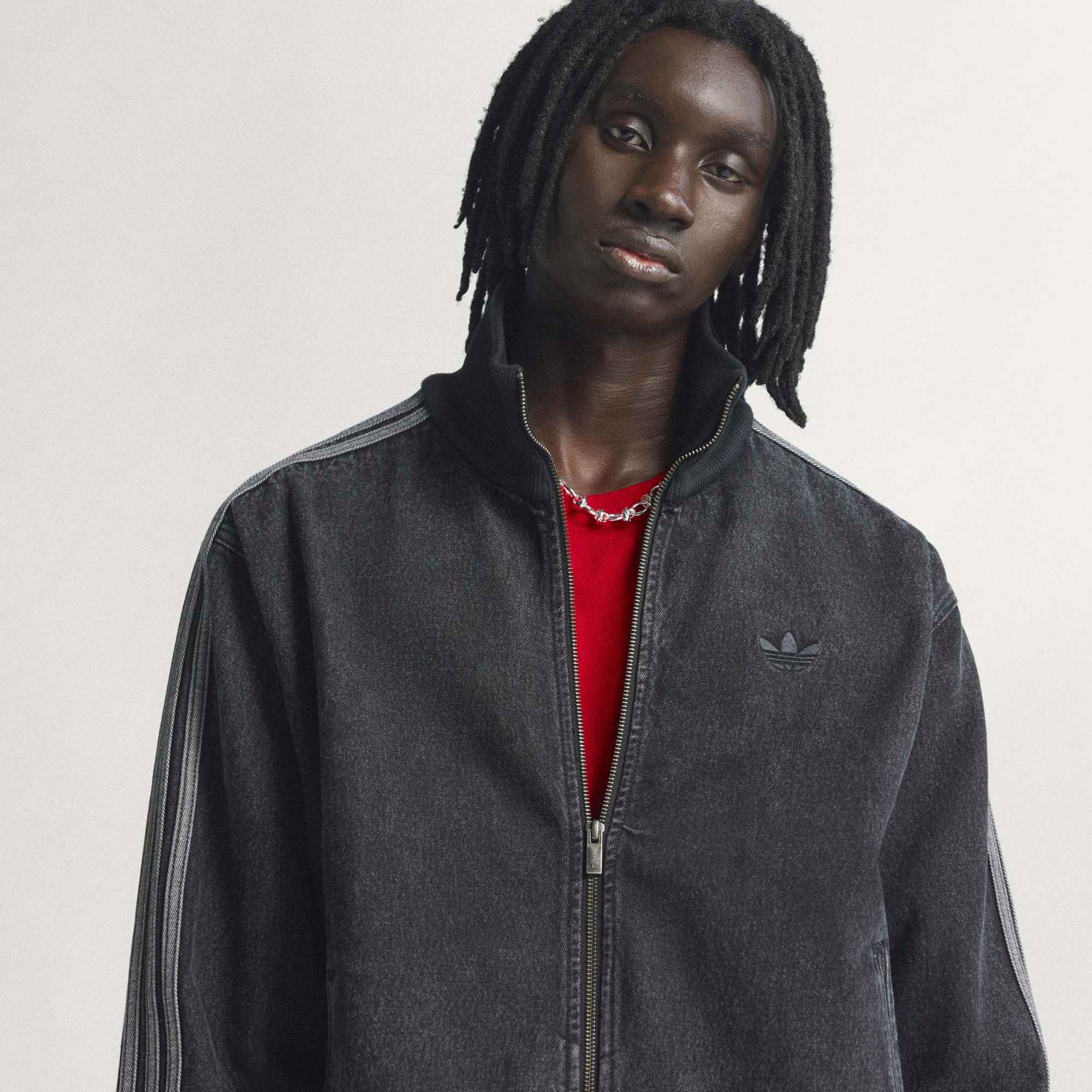 adidas Originals Men's Denim Firebird Jacket product image