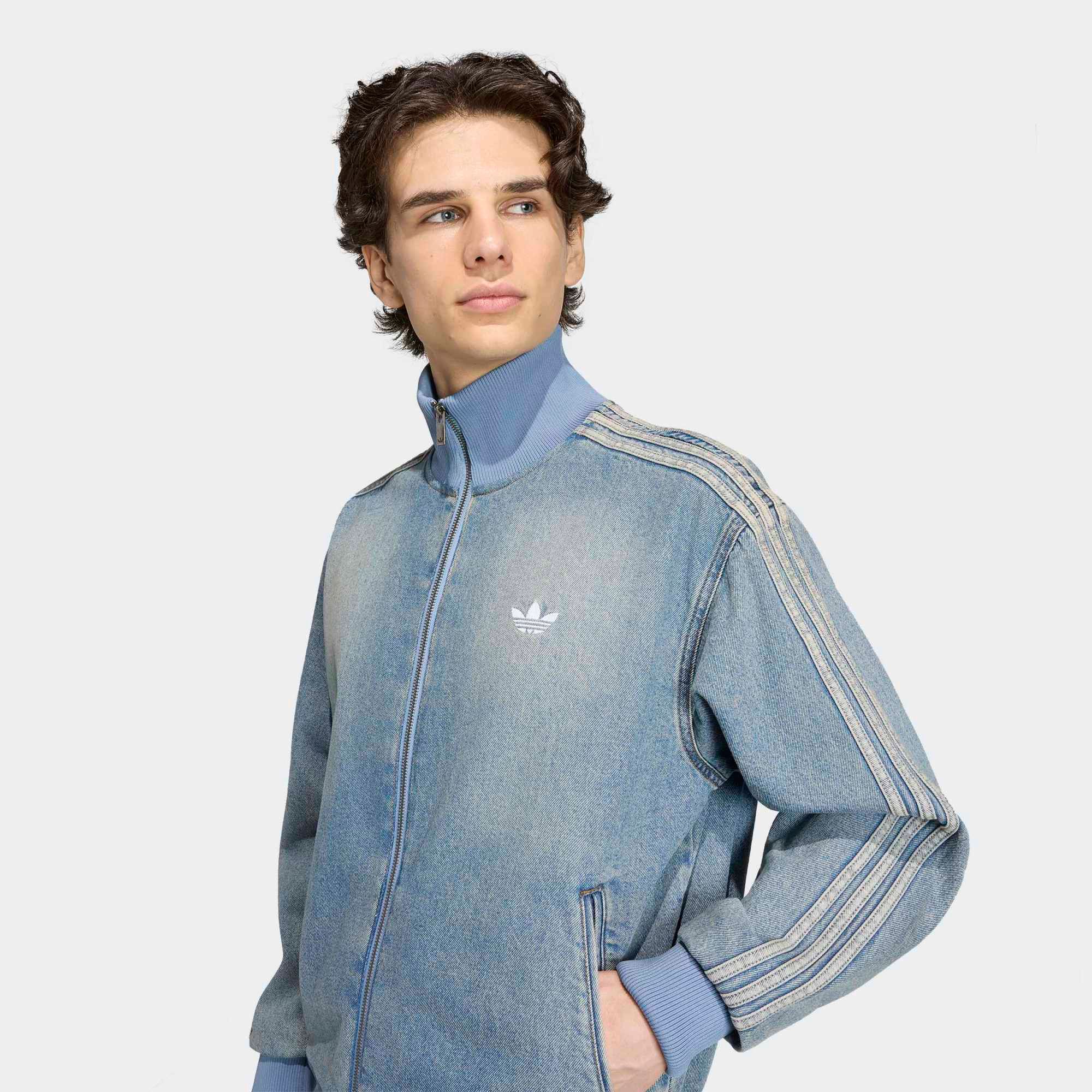adidas Originals Men's Denim Firebird Jacket product image