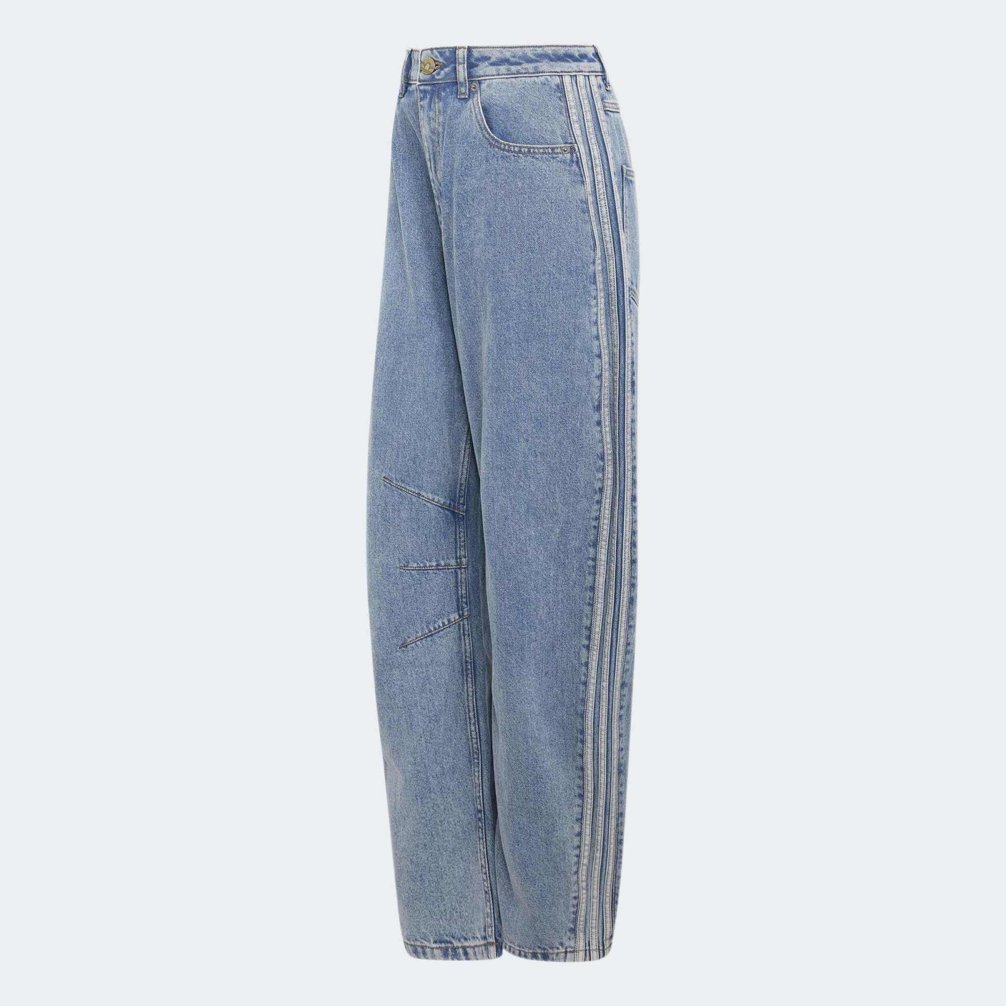 adidas Originals Women's High Rise Barrel Leg Denim Jeans product image