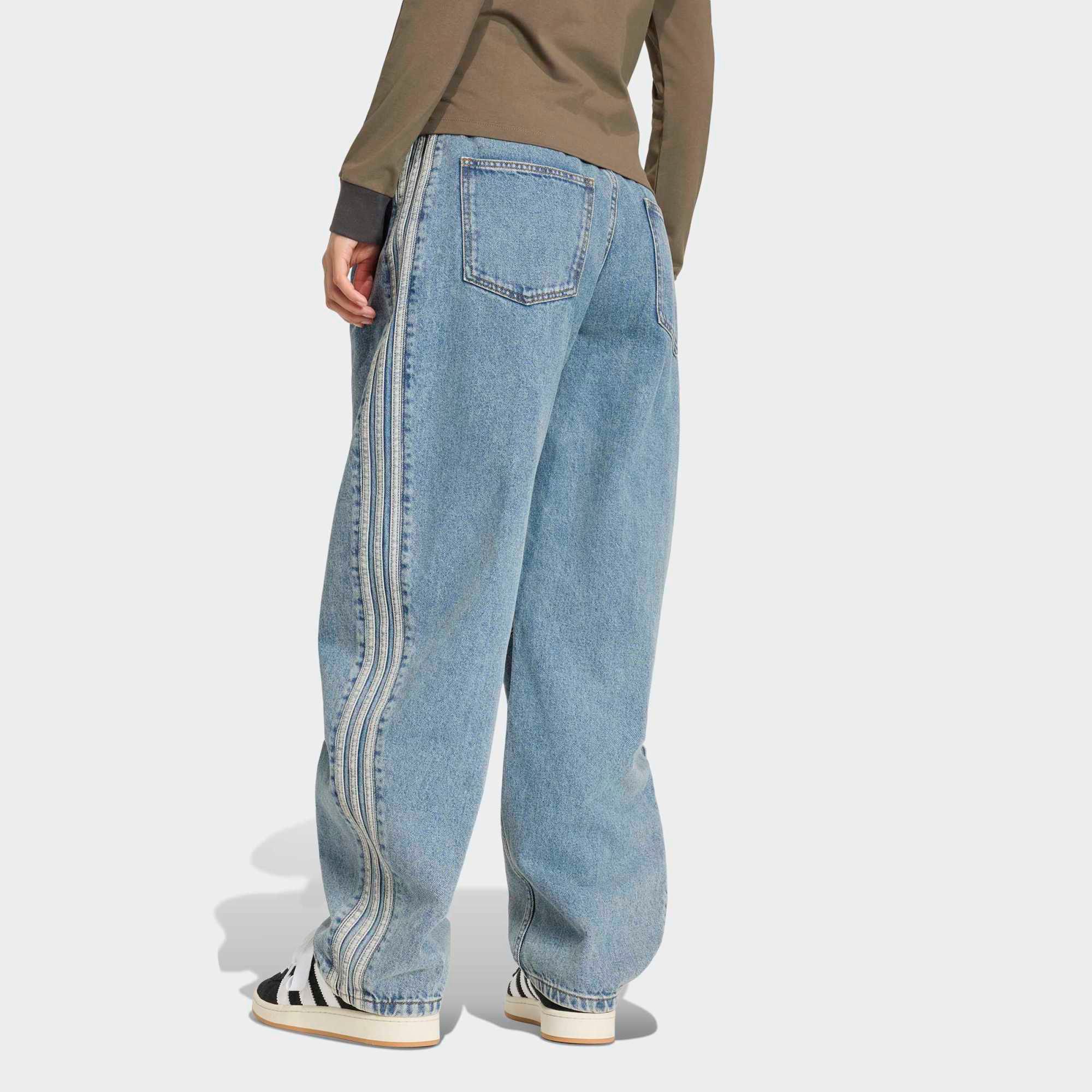 adidas Originals Women's High Rise Barrel Leg Denim Jeans product image