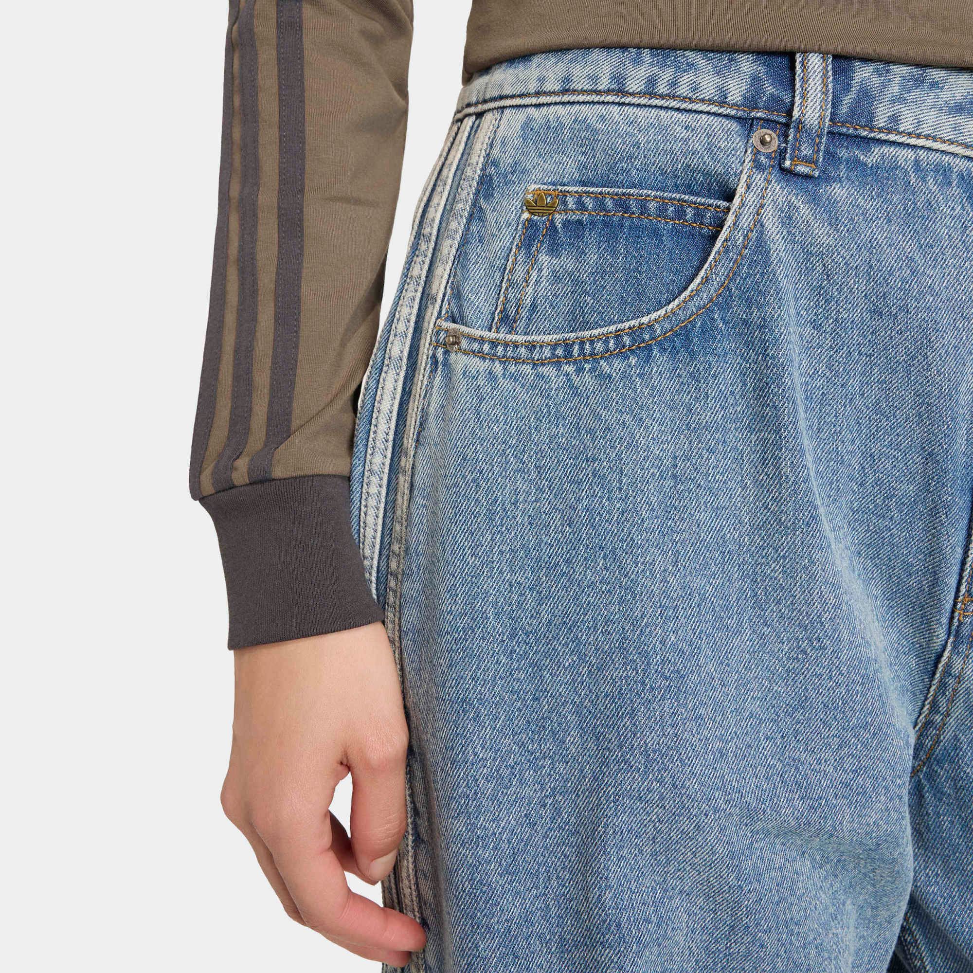 adidas Originals Women's High Rise Barrel Leg Denim Jeans product image