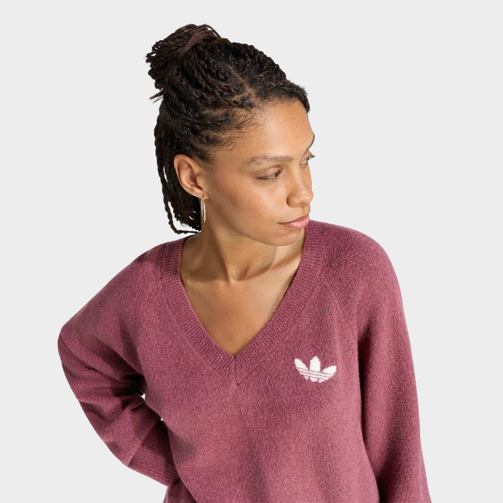 adidas Originals Women's Essentials Knit V-Neck Sweatshirt product image