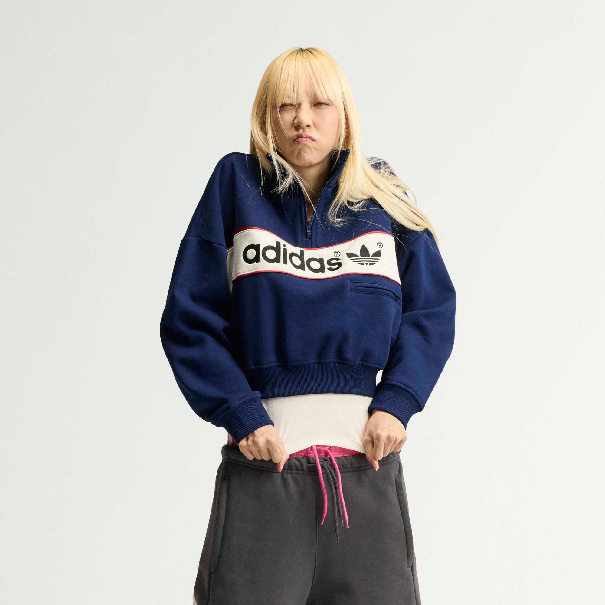 adidas Originals Women's adiSignature NY Quarter Zip Sweatshirt product image