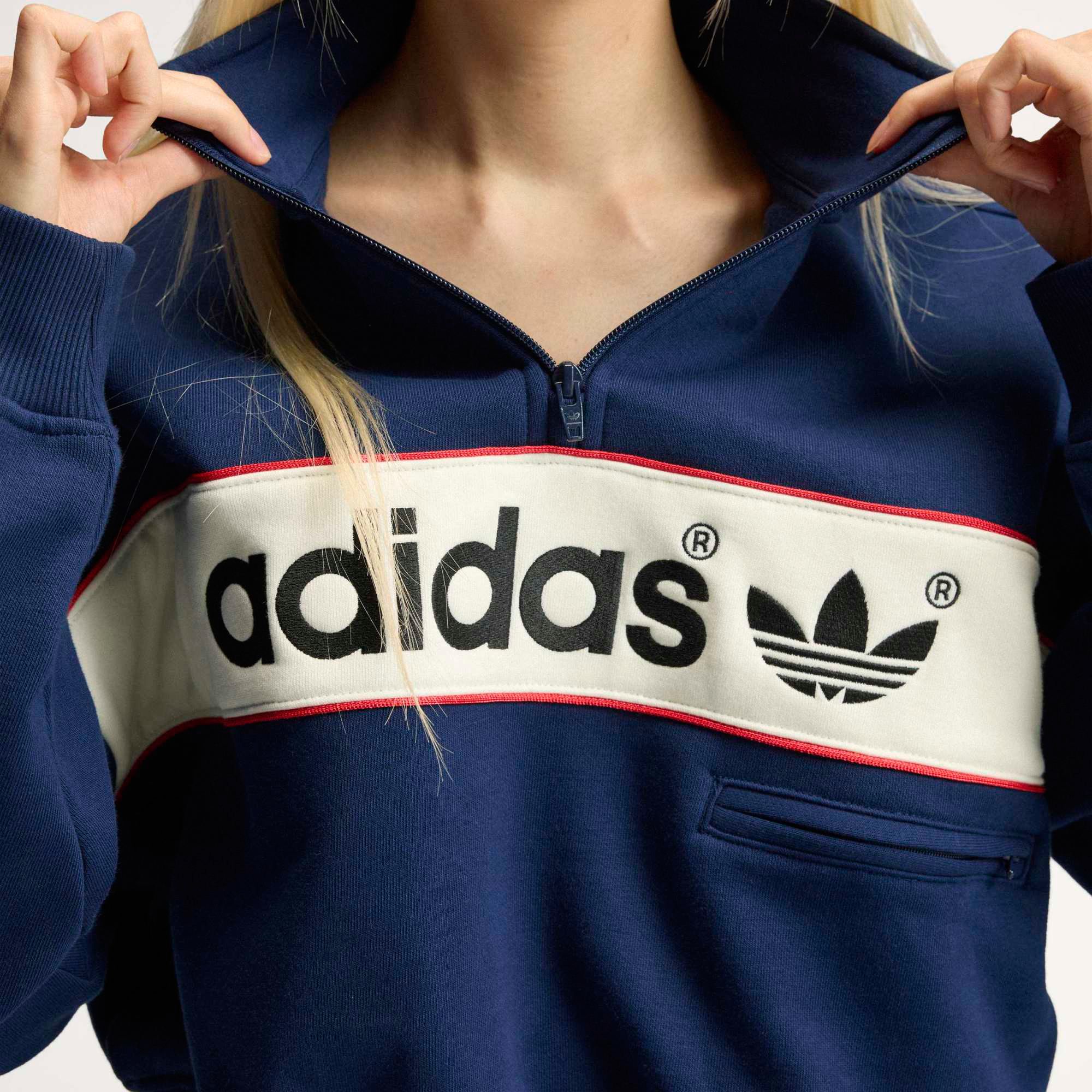 adidas Originals Women's adiSignature NY Quarter Zip Sweatshirt product image