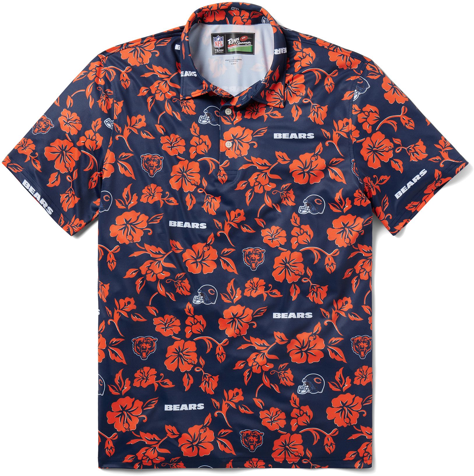 Reyn Spooner Men's Chicago Bears Navy Performance Polo product image