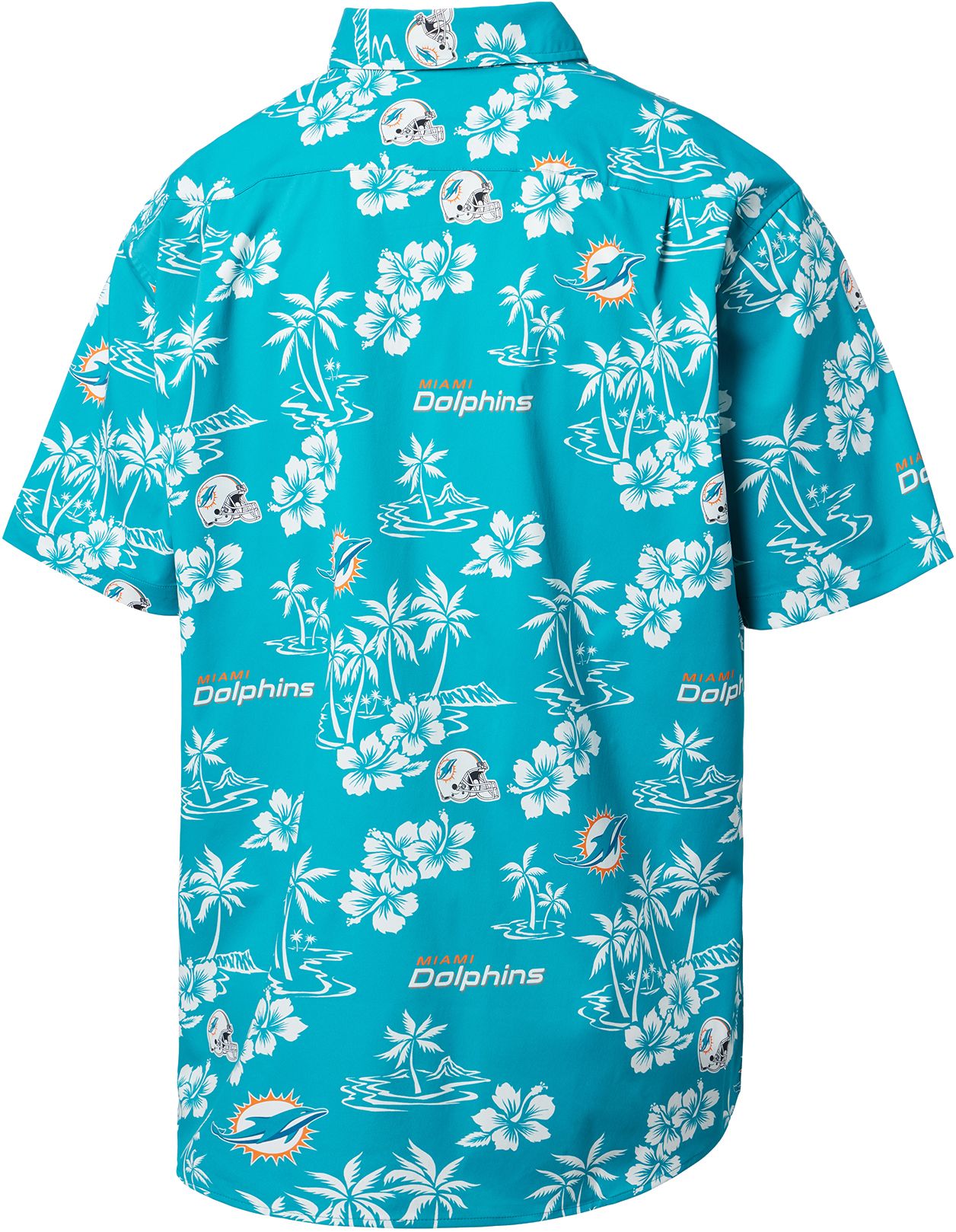 Reyn Spooner Men's Miami Dolphins Aqua Performance Button-Down Shirt product image