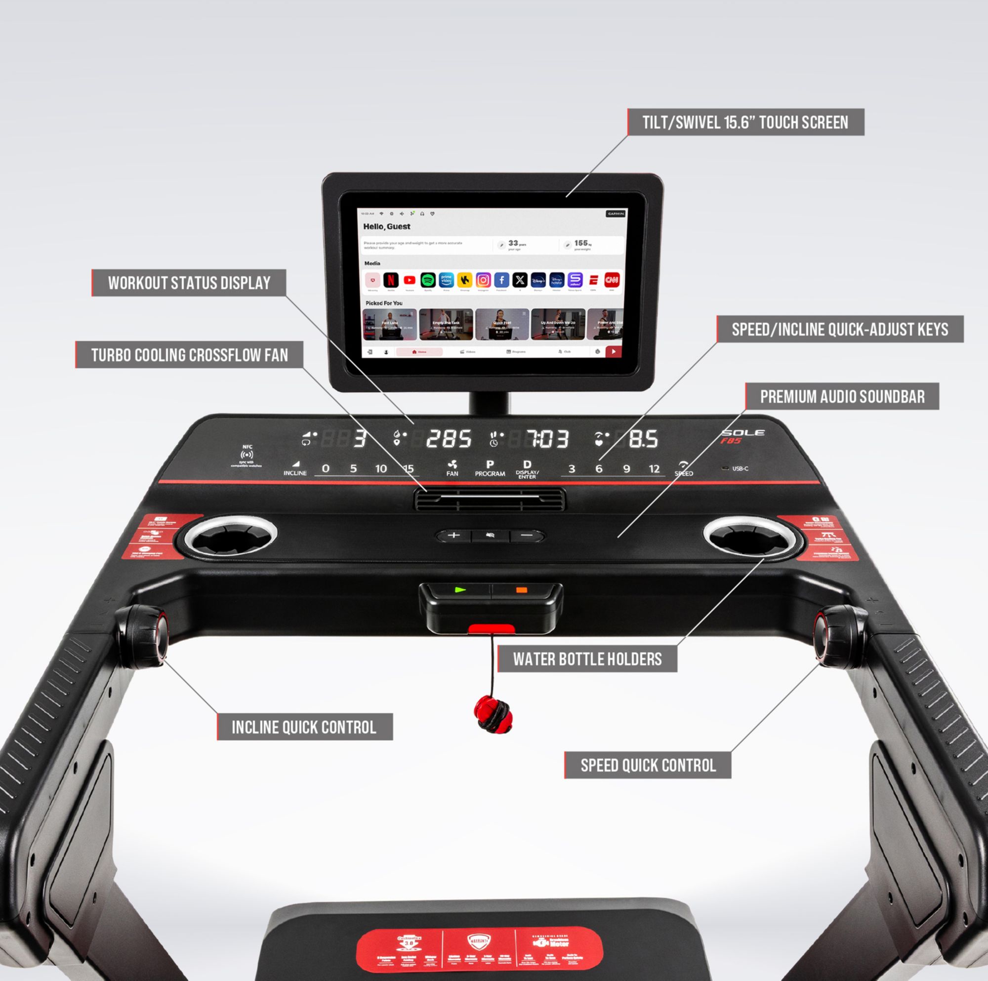 Sole F85 Treadmill product image