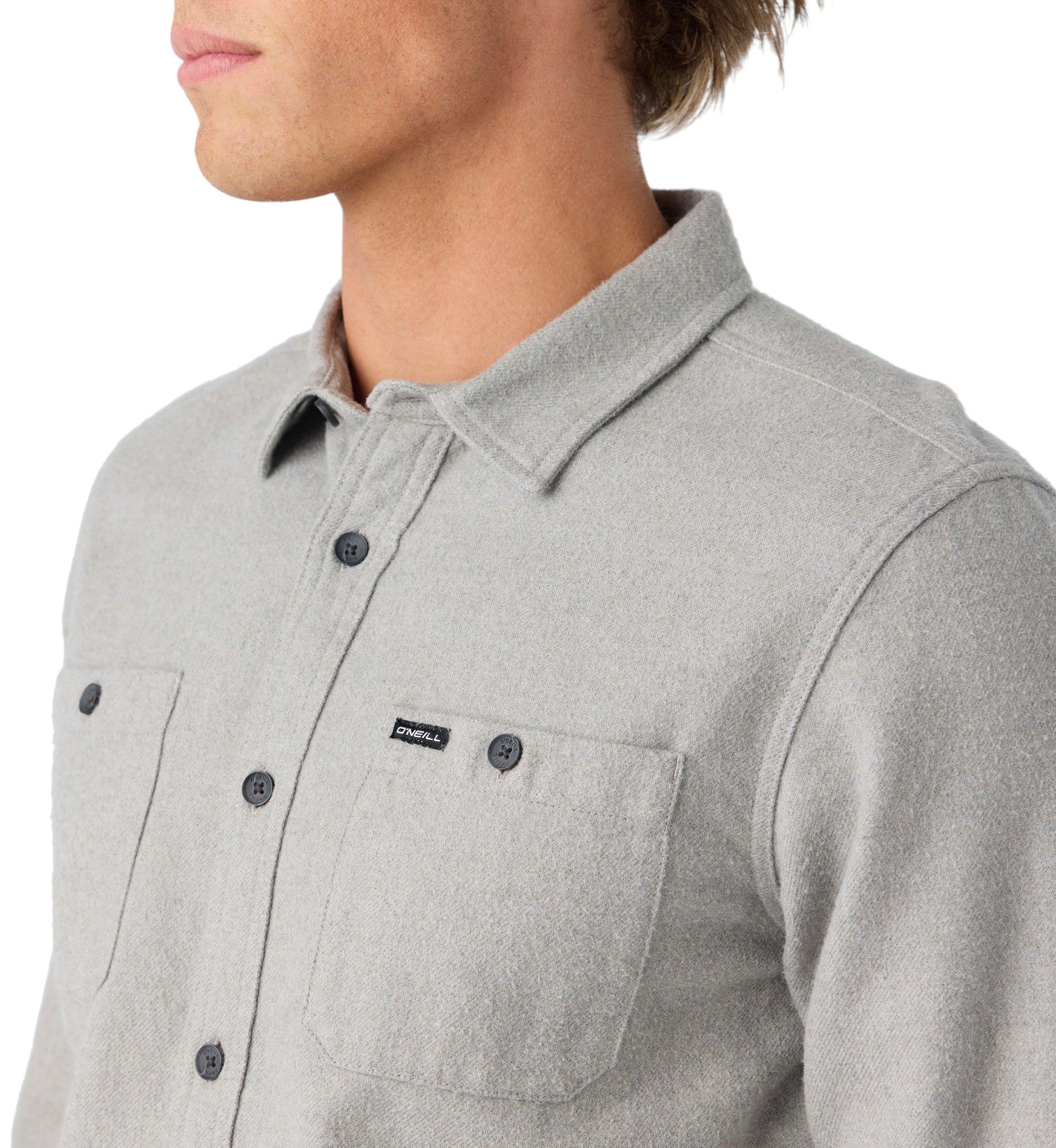 O'Neill Men's Breakwater Solid Flannel Long Sleeve Shirt product image