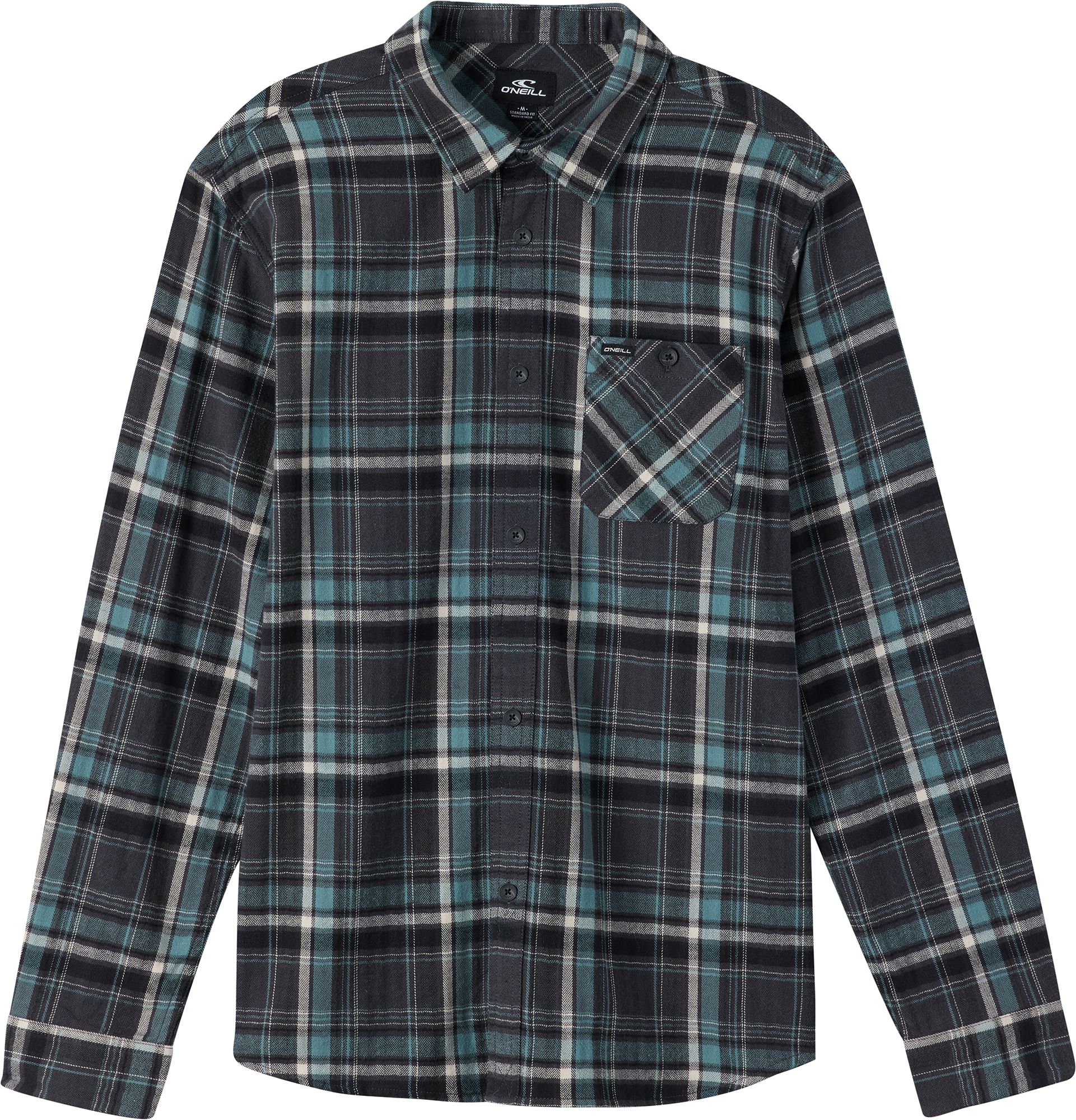 O'Neill Boys' Redmond Plaid Flannel Long Sleeve Shirt product image