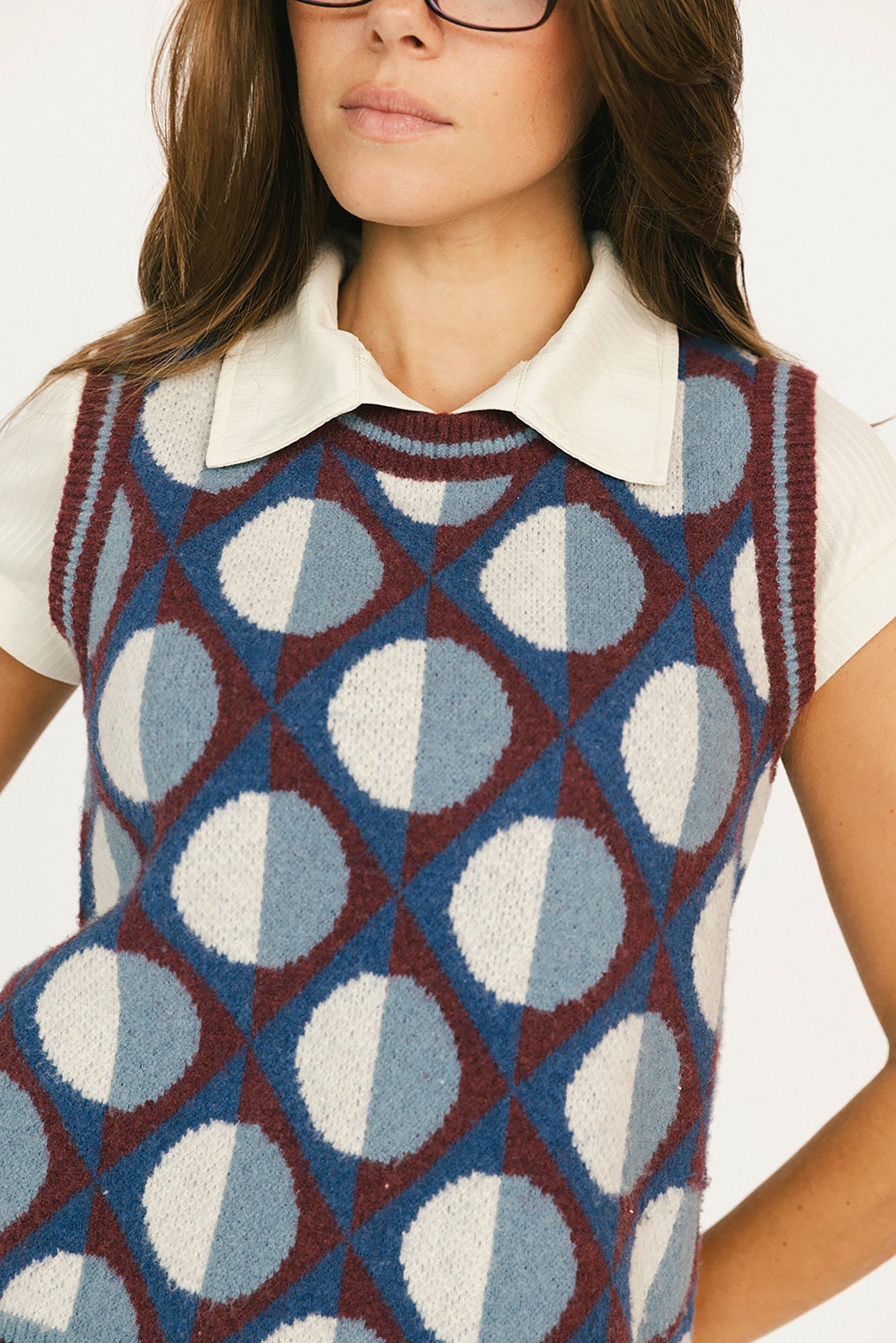 Fore All Women's Yale Sweater Golf Vest product image