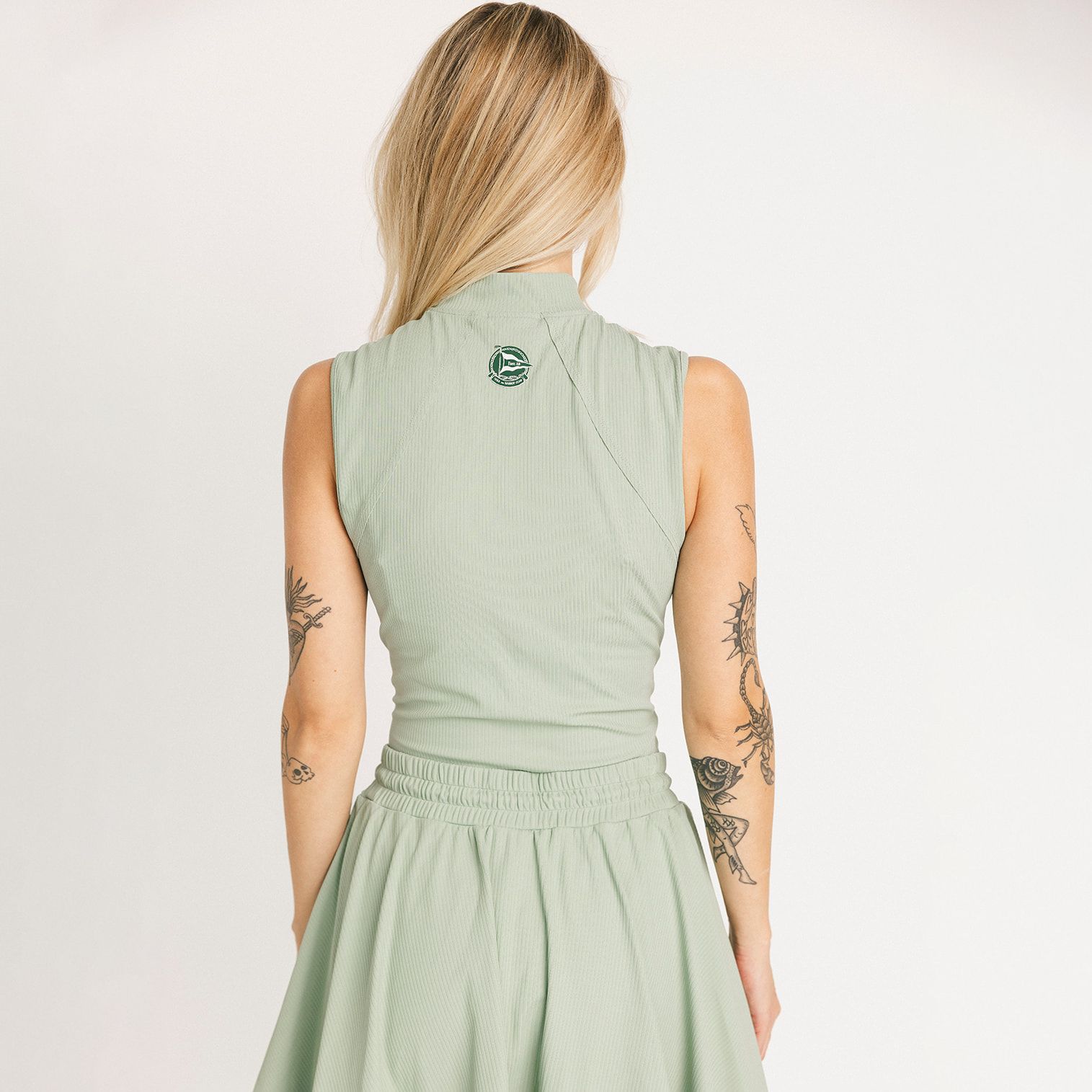 Fore All Women's Riptide Mock Neck Sleeveless Golf Shirt product image