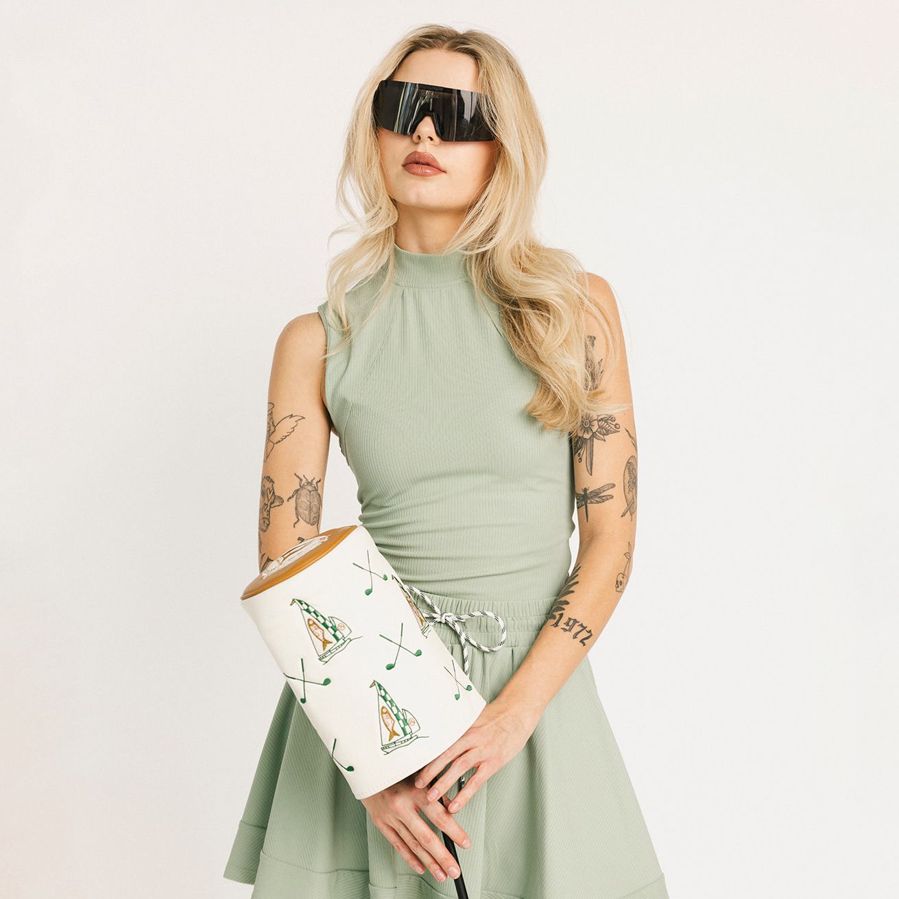 Fore All Women's Riptide Mock Neck Sleeveless Golf Shirt product image