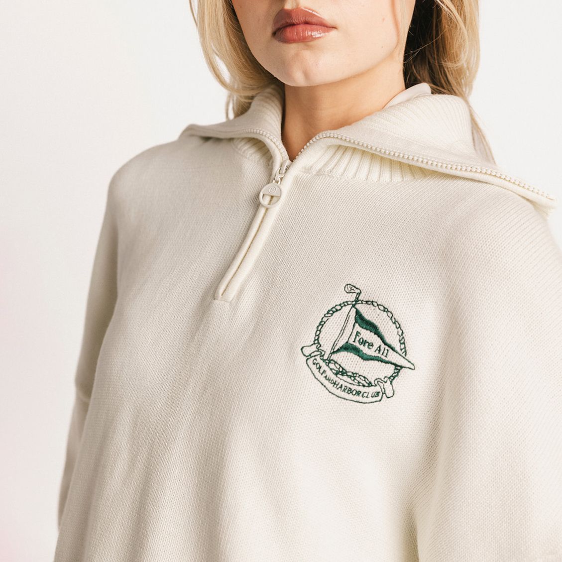 Fore All Women's Nautical Golf ¼ Zip product image