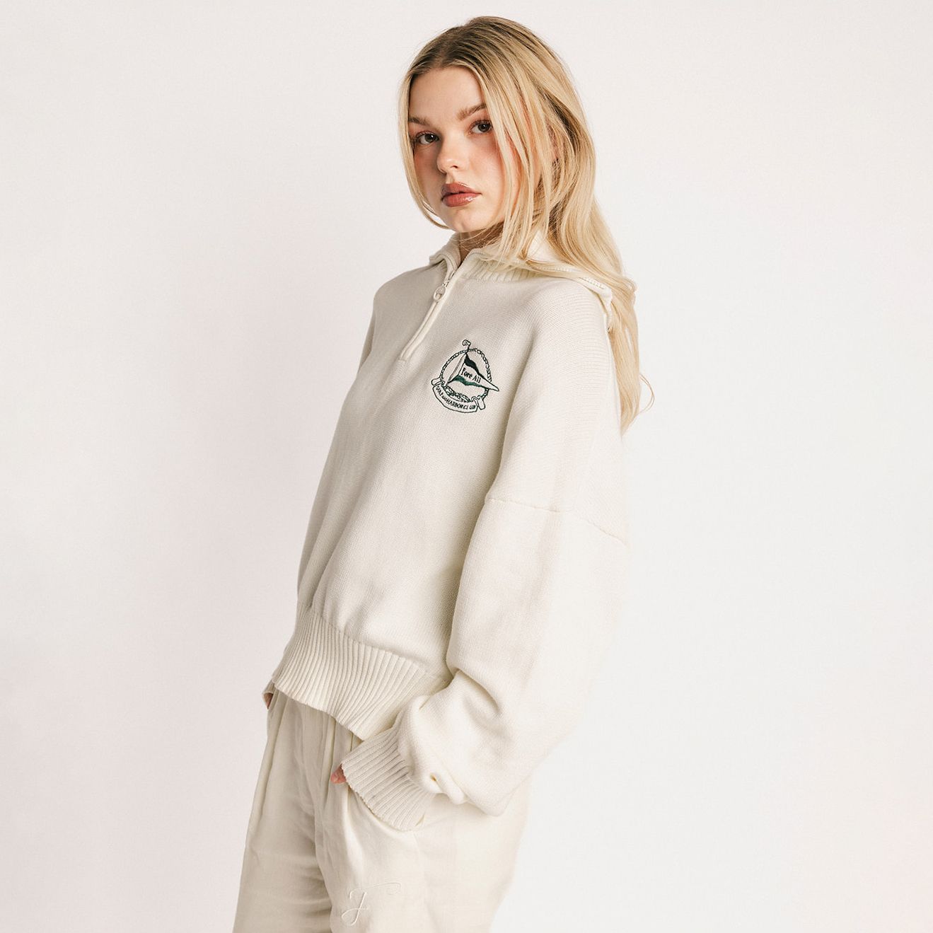 Fore All Women's Nautical Golf ¼ Zip product image