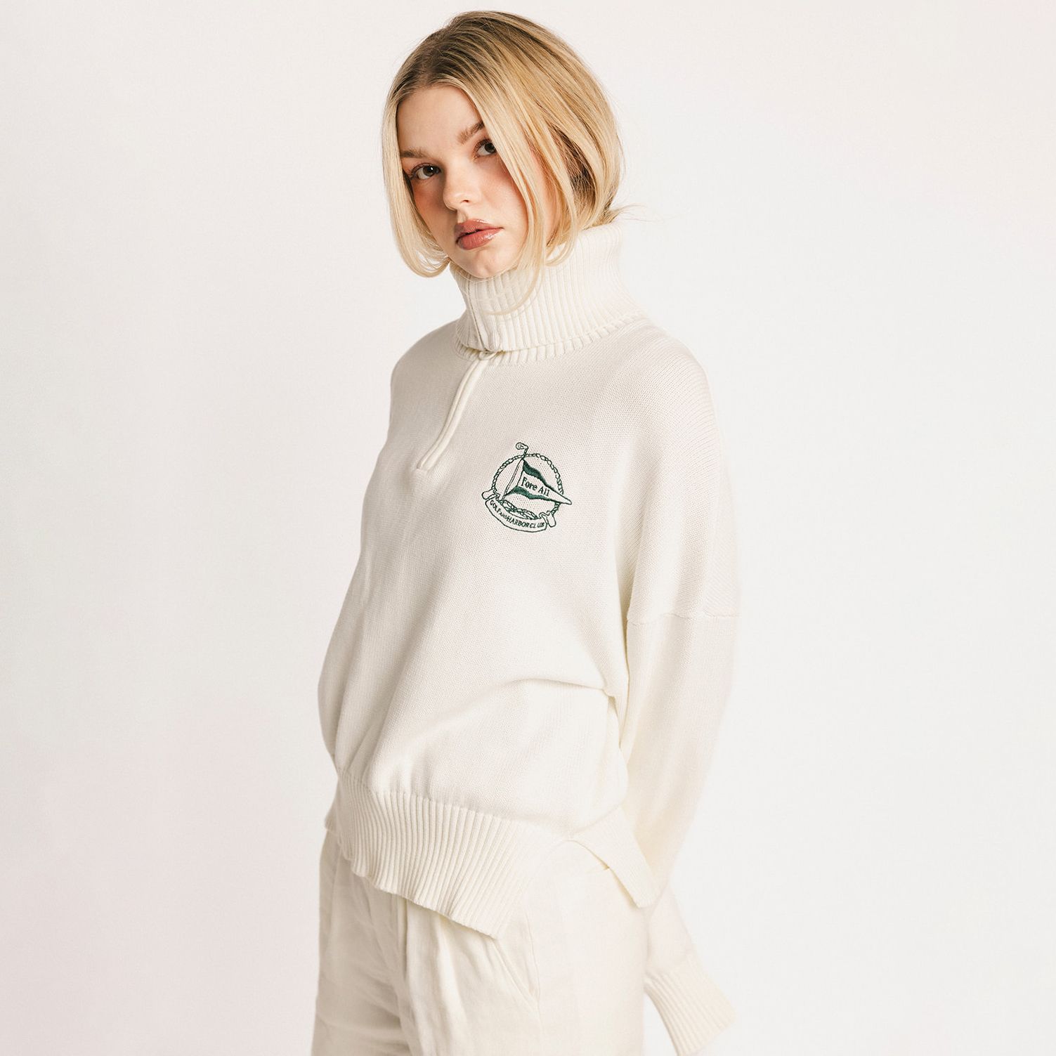 Fore All Women's Nautical Golf ¼ Zip product image