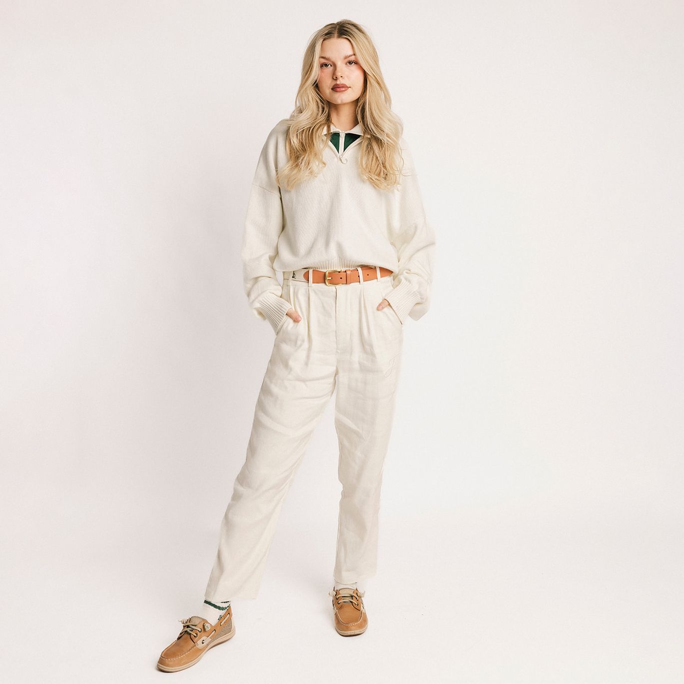 Fore All Women's Nautical Golf ¼ Zip product image