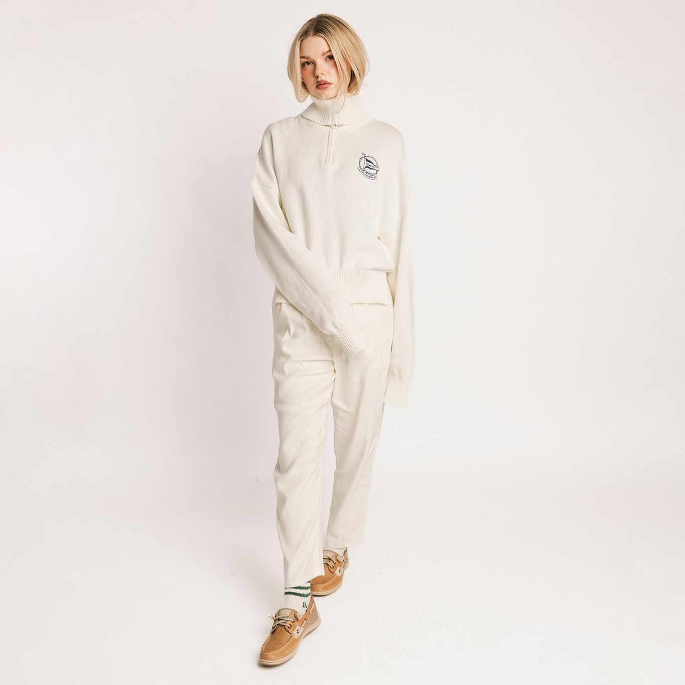 Fore All Women's Nautical Golf ¼ Zip product image