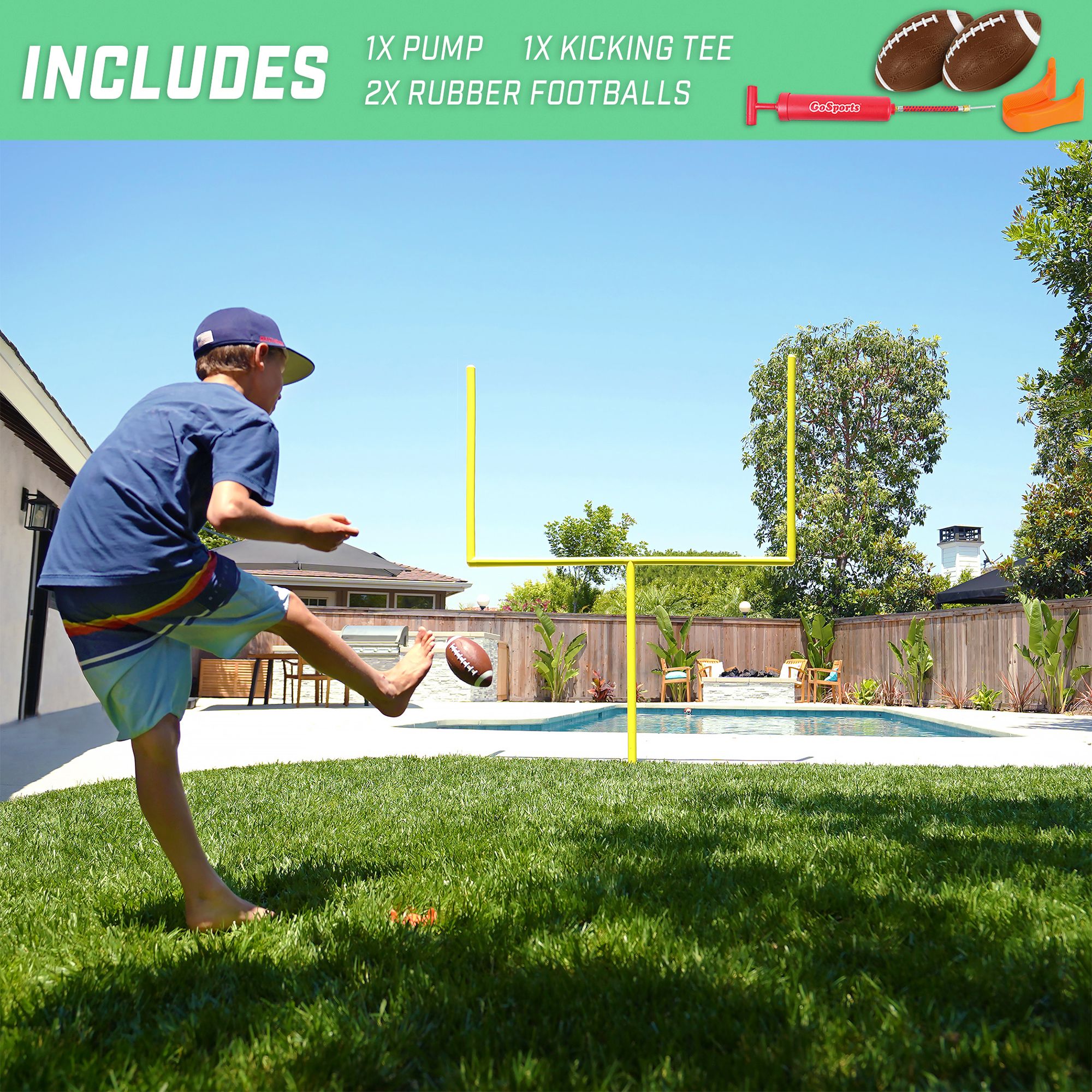 GoSports Pro Kick Challenge Field Goal Set product image