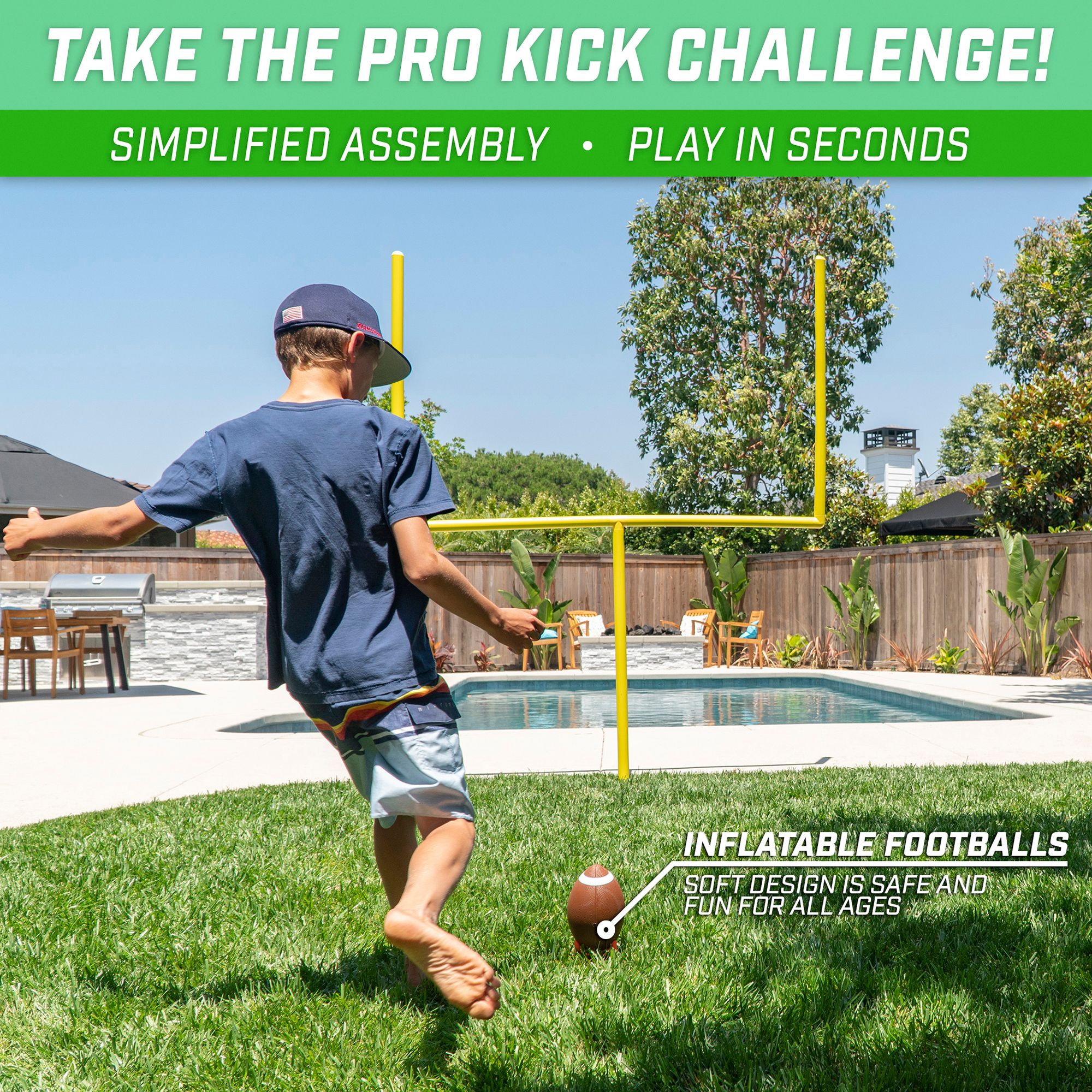 GoSports Pro Kick Challenge Field Goal Set product image