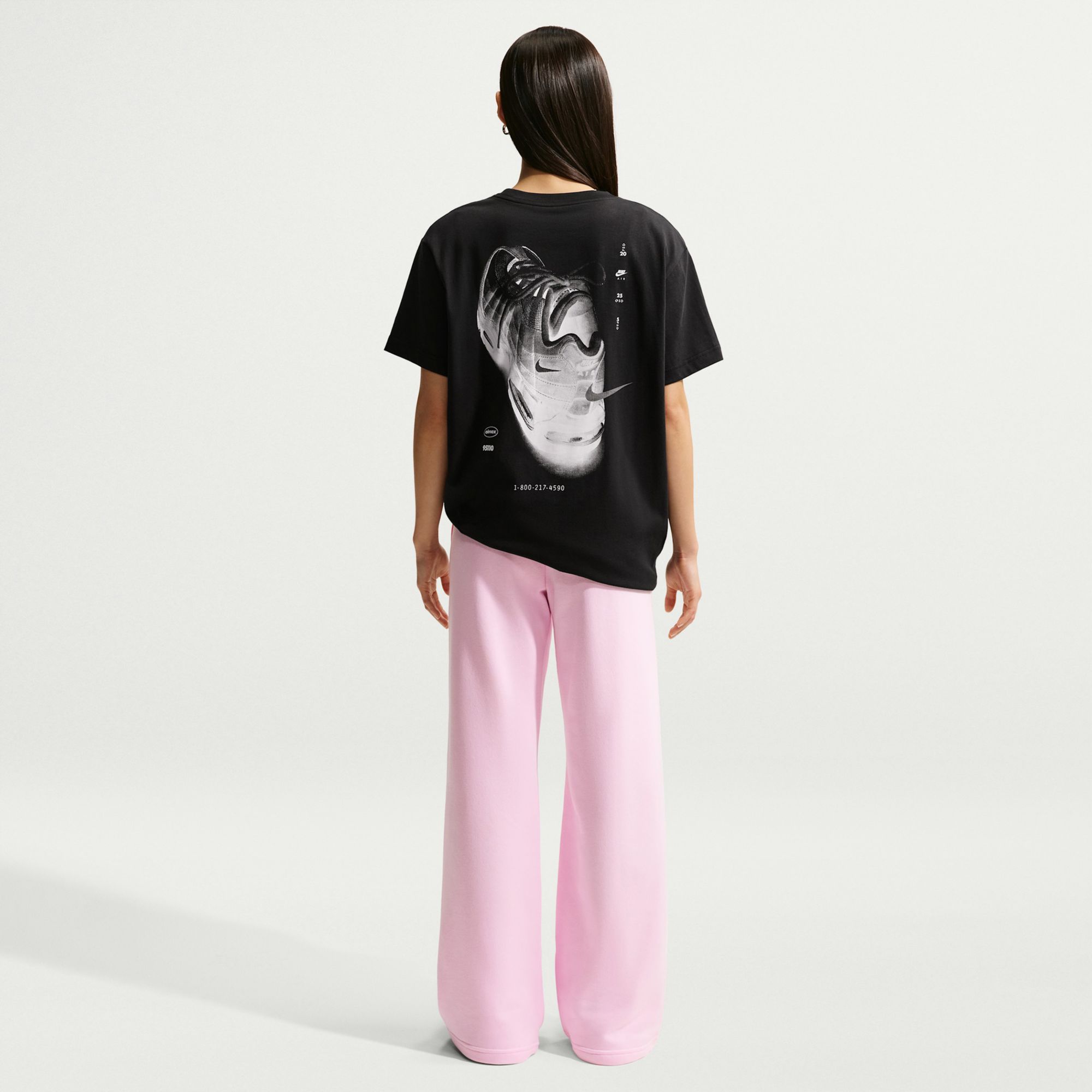 Nike Women's Sportswear Club Fleece Mid-Rise Wide-Leg Sweatpants product image